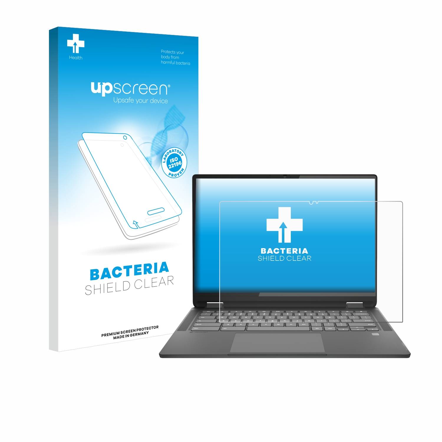 upscreen Bacteria Shield Schutzfolie für Lenovo IdeaPad Flex 5i Chromebook Plus 14 Gen 7 - Antibakteriell