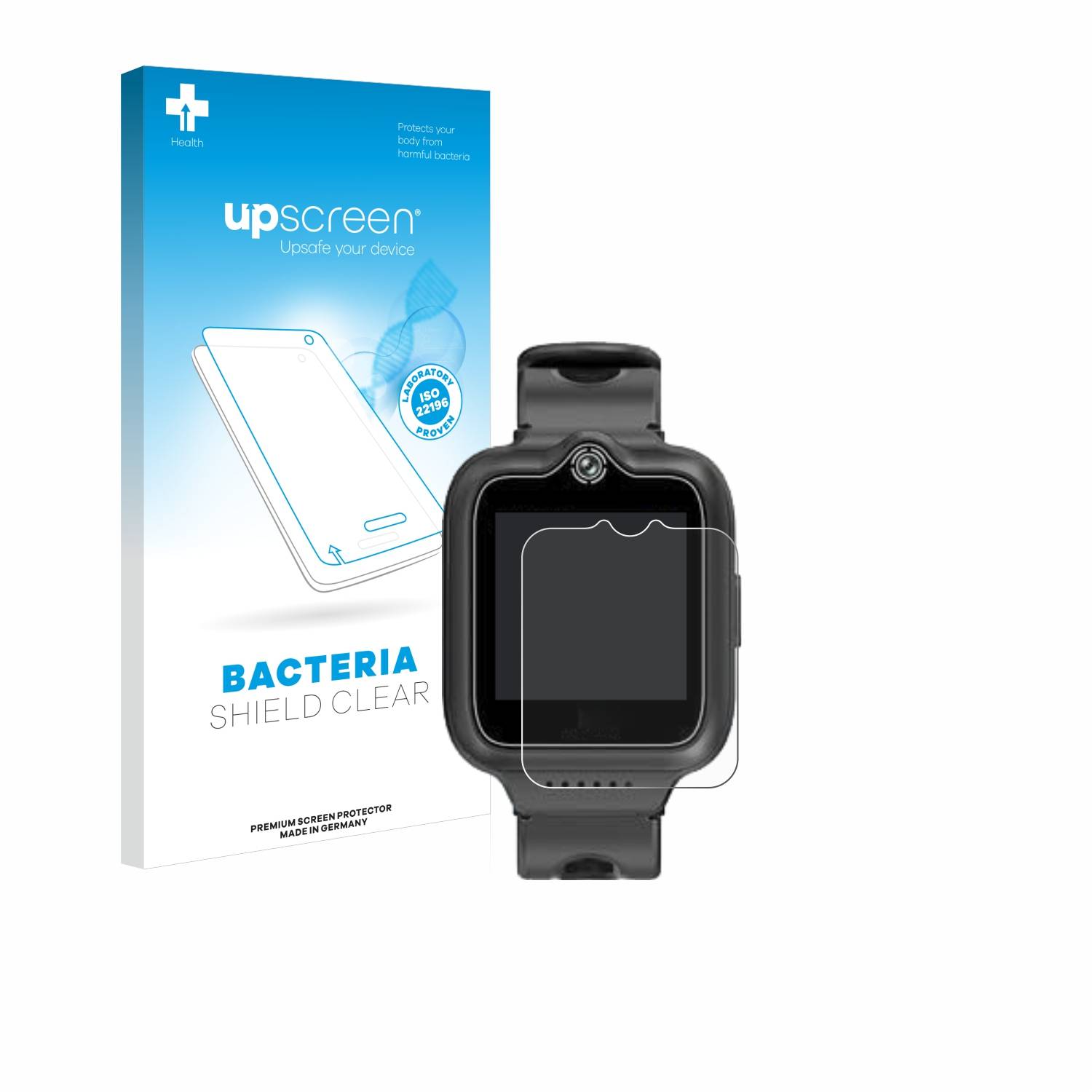upscreen Bacteria Shield Schutzfolie für Okyuk T30 Kids Smartwatch - Antibakteriell