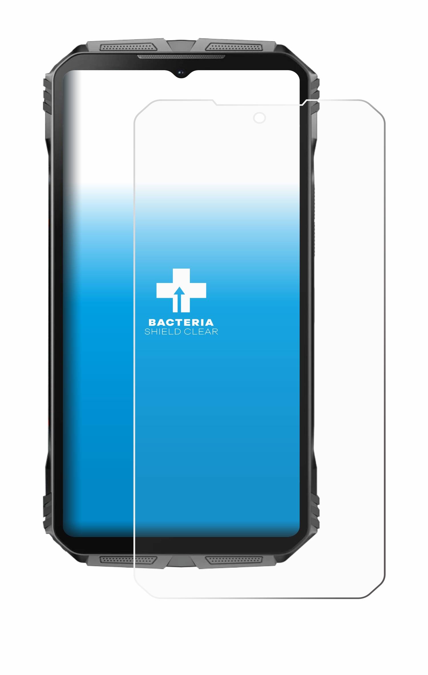 upscreen Bacteria Shield Schutzfolie für Doogee V40 Pro - Antibakteriell