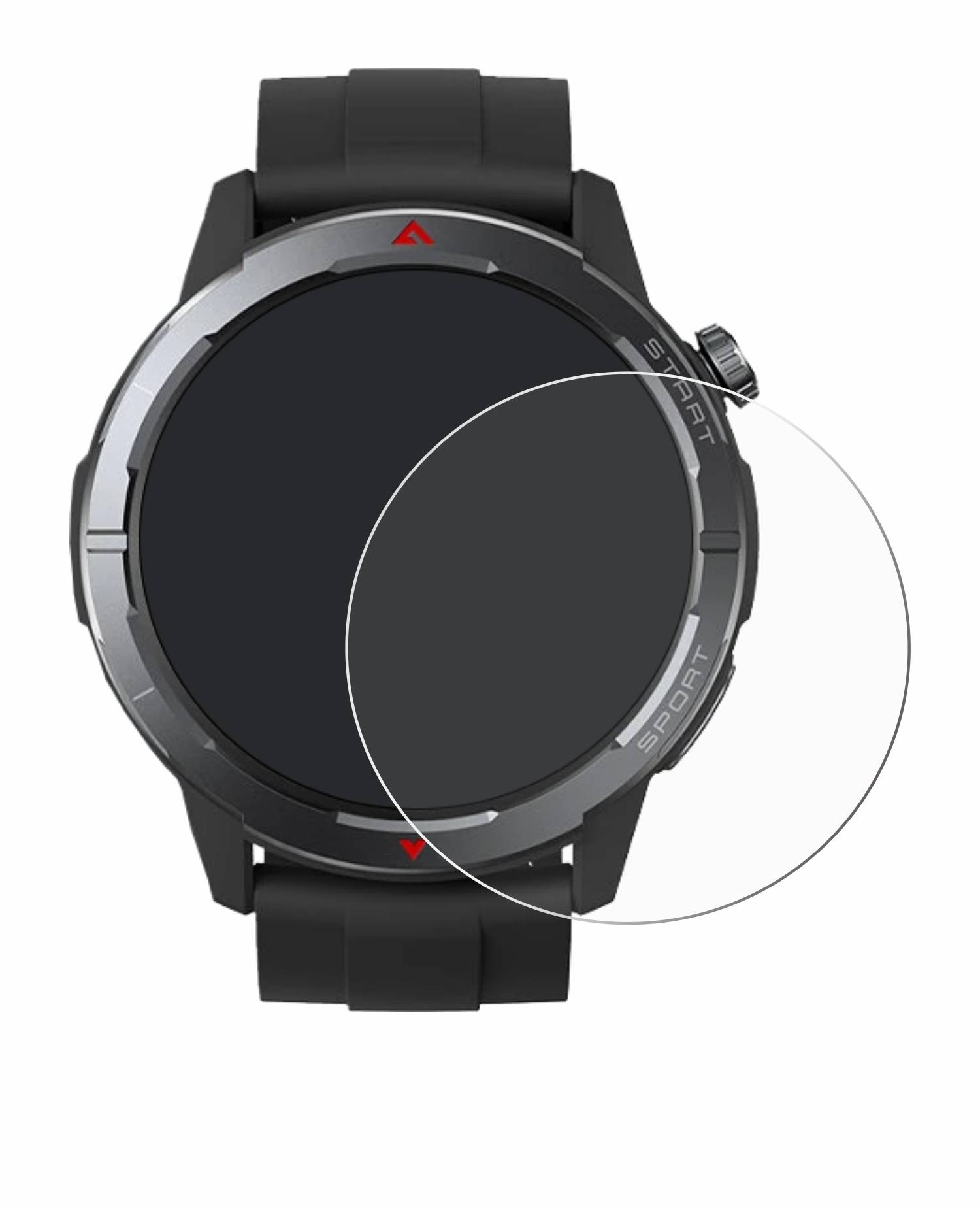 upscreen Bacteria Shield Schutzfolie für Zeblaze Stratos 3 Ultra - Antibakteriell