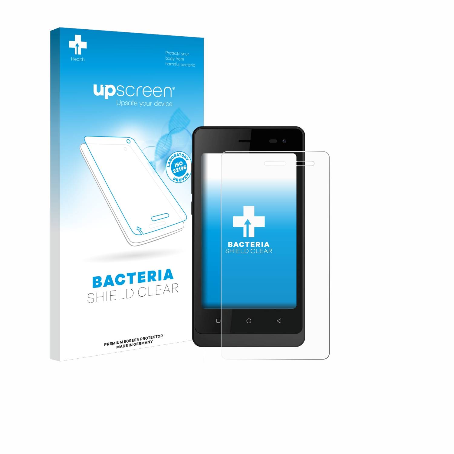 upscreen Bacteria Shield Schutzfolie für Logicom Wave 2 - Antibakteriell