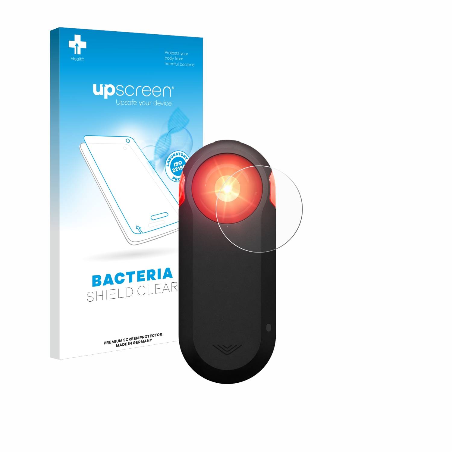 upscreen Bacteria Shield Schutzfolie für Garmin Varia RTL516 - Antibakteriell