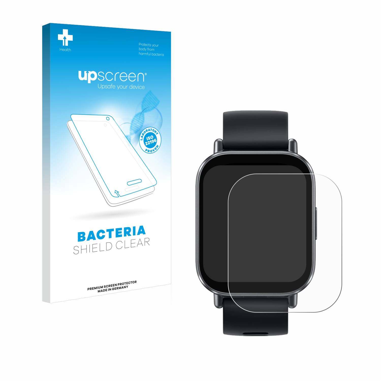 upscreen Bacteria Shield Schutzfolie für Xiaomi Redmi Watch 5 Active - Antibakteriell