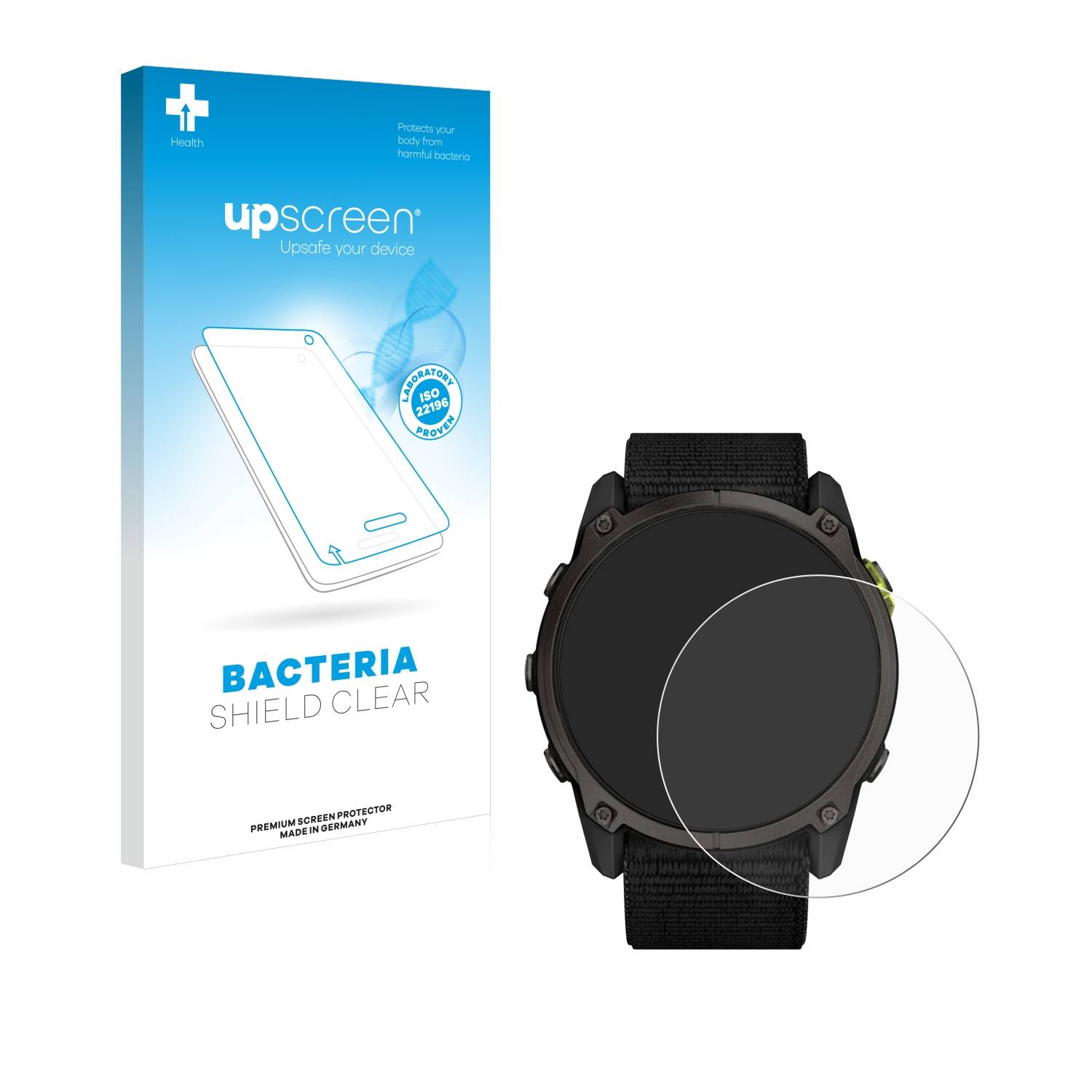 upscreen Bacteria Shield Schutzfolie für Garmin Enduro 3 - Antibakteriell