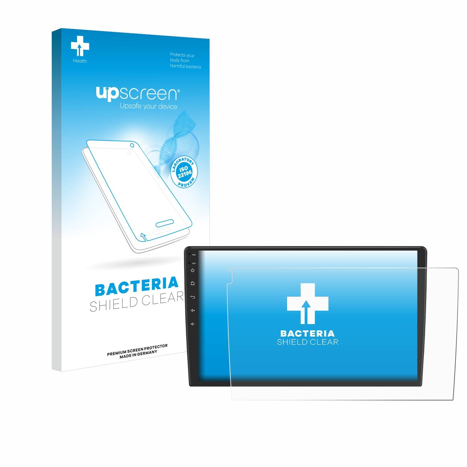 upscreen Bacteria Shield Schutzfolie für Eonon ua12s plus-6g - Antibakteriell
