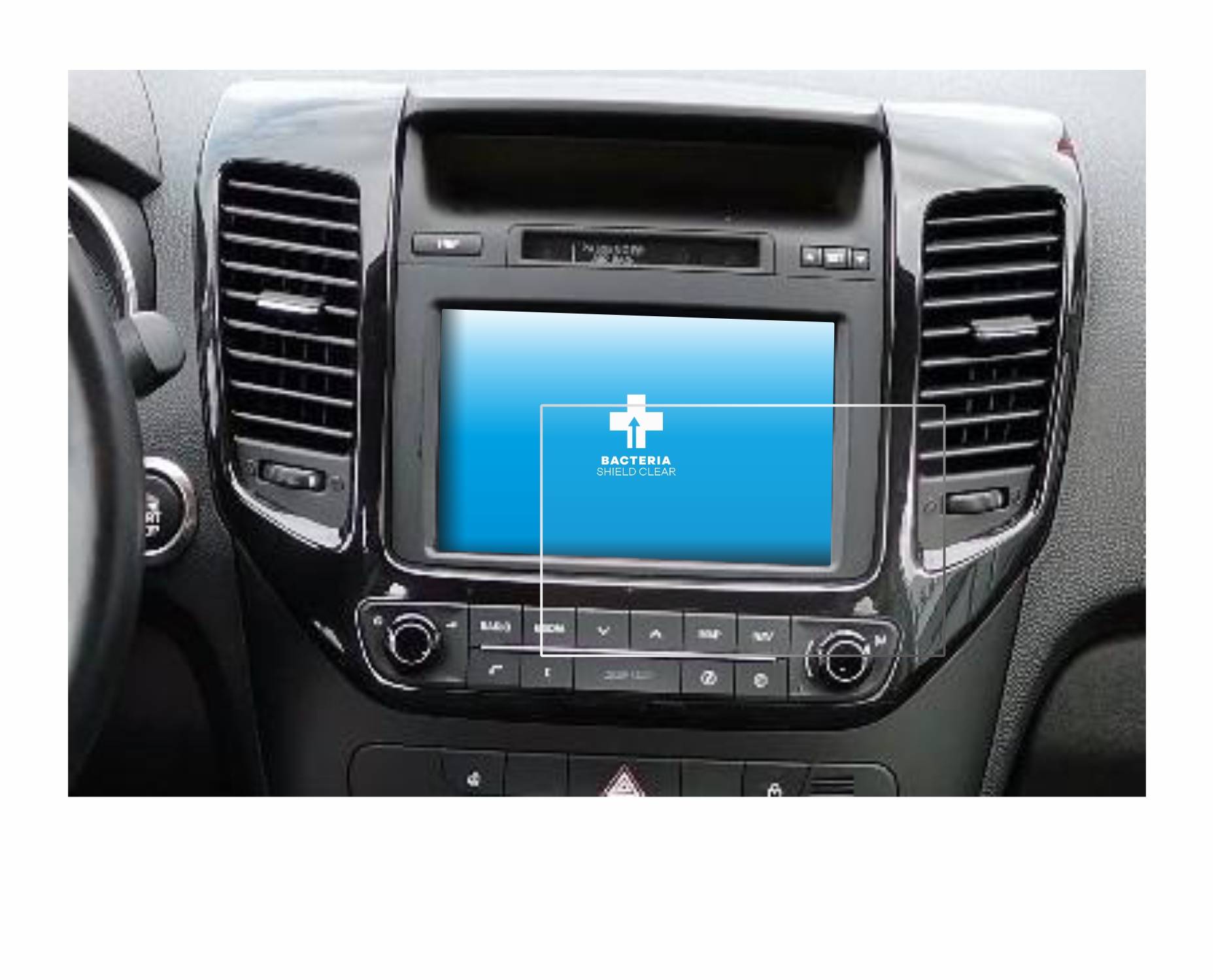 upscreen Bacteria Shield Schutzfolie für Kia Venga BJ 2018 7 - Antibakteriell