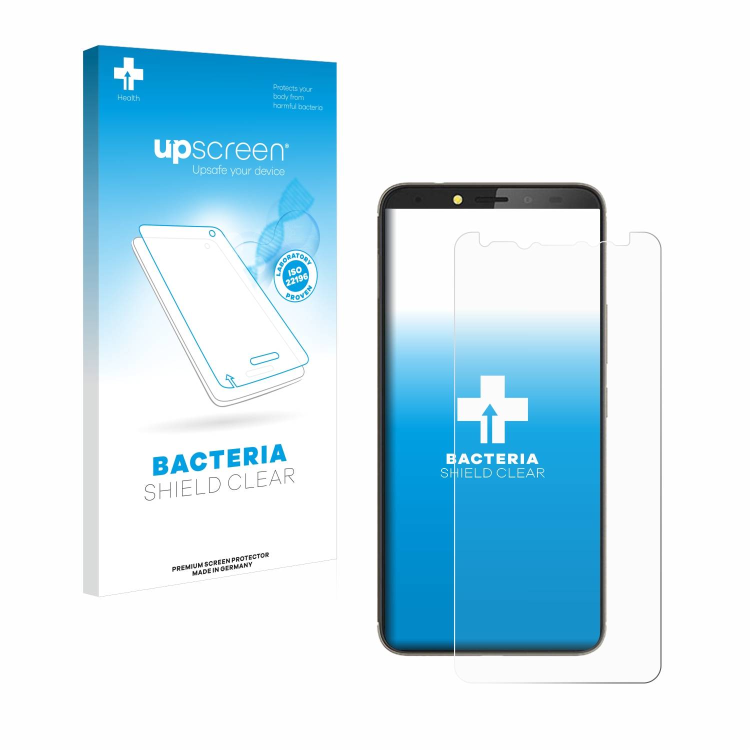 upscreen Bacteria Shield Schutzfolie für Tecno Pouvoir 2 - Antibakteriell