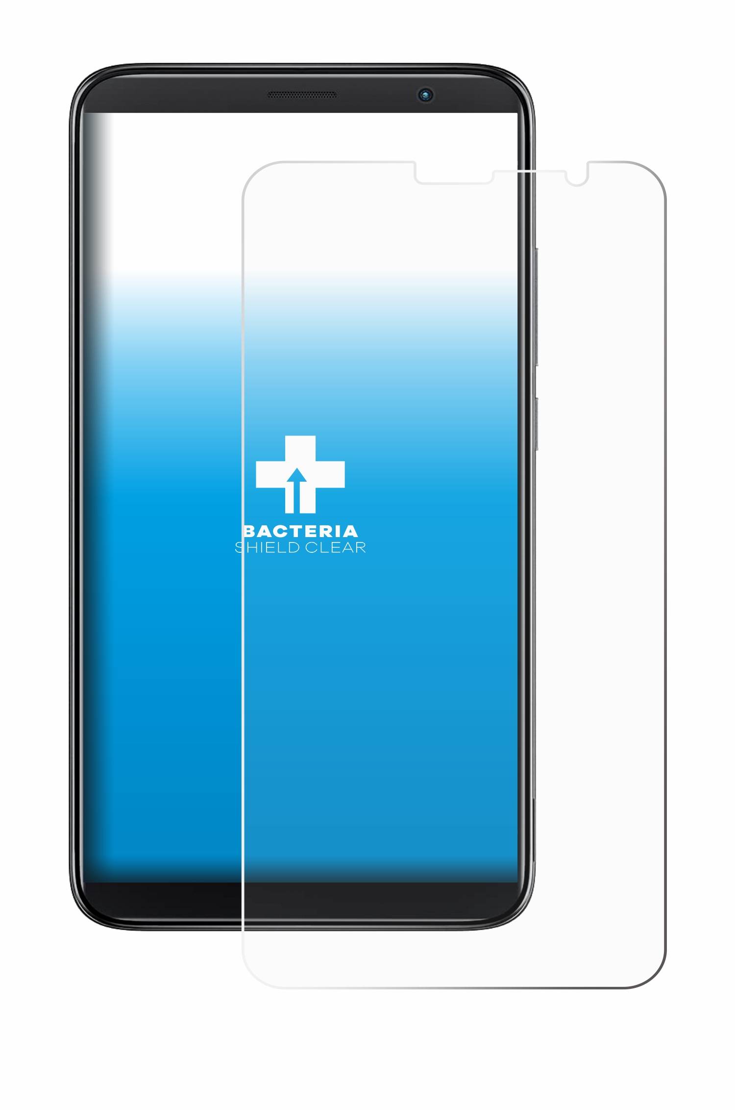upscreen Bacteria Shield Schutzfolie für TCL 403 - Antibakteriell