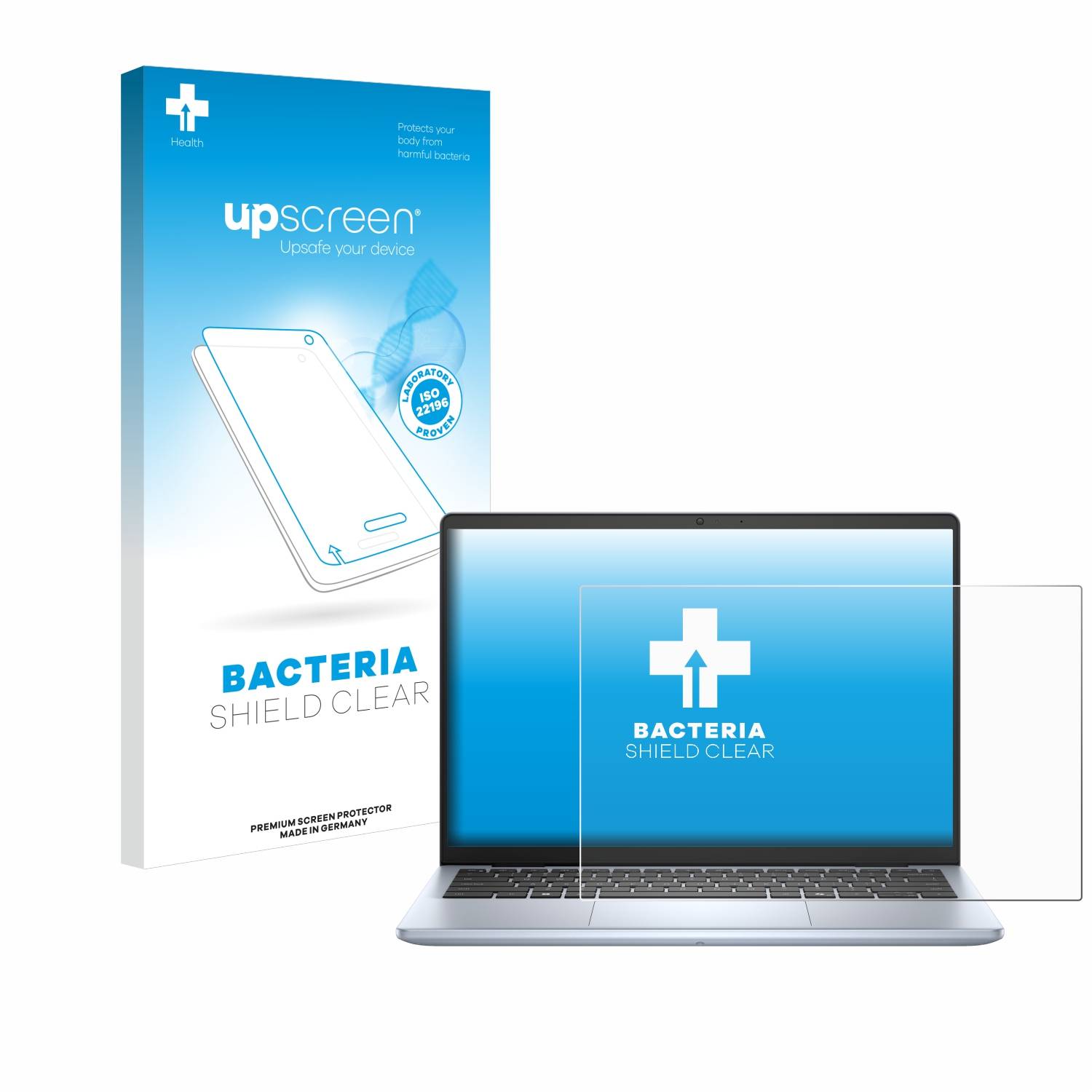 upscreen Bacteria Shield Schutzfolie für Dell Inspiron 14 5440 Laptop - Antibakteriell