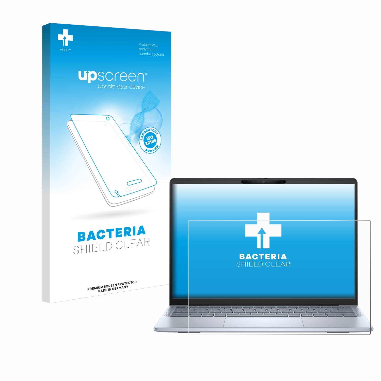 upscreen Bacteria Shield Schutzfolie für Dell Inspiron 14 Plus 7441 Laptop - Antibakteriell
