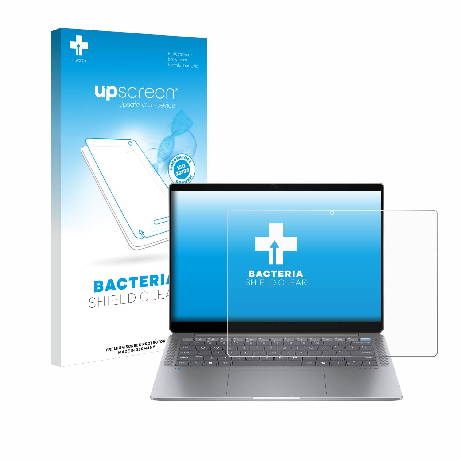 upscreen Bacteria Shield Schutzfolie für HP OmniBook Ultra Laptop 14-fd - Antibakteriell