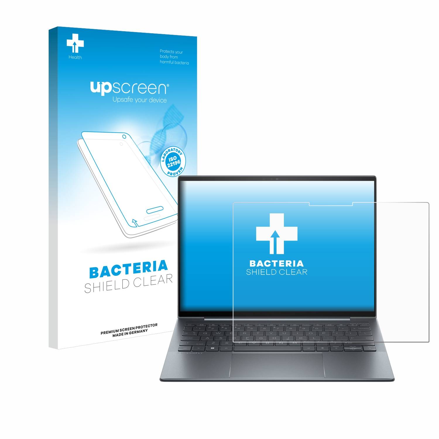 upscreen Bacteria Shield Schutzfolie für HP Dragonfly 13.5 G4 Touch - Antibakteriell