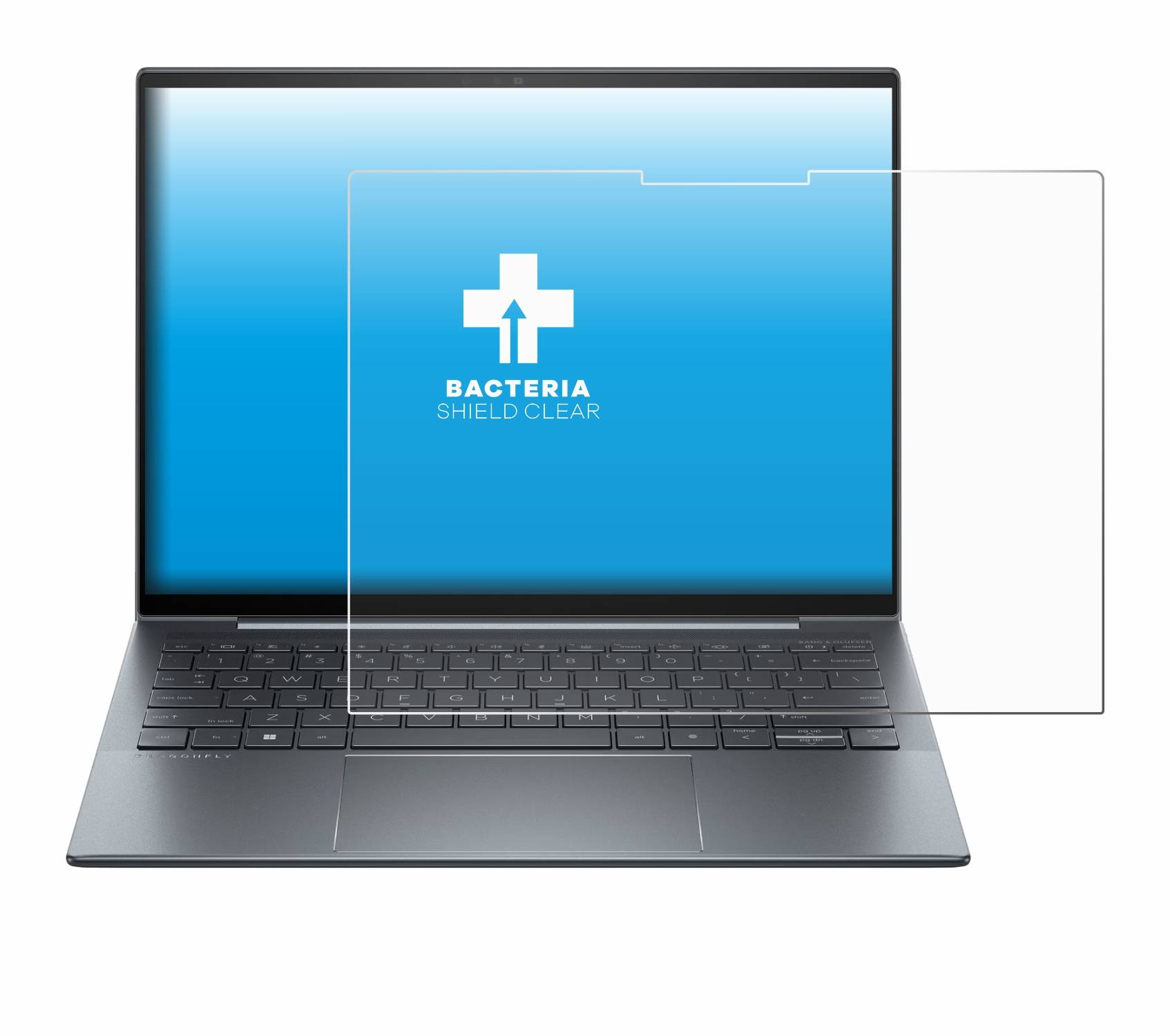 upscreen Bacteria Shield Schutzfolie für HP Dragonfly 13.5 G4 Touch - Antibakteriell