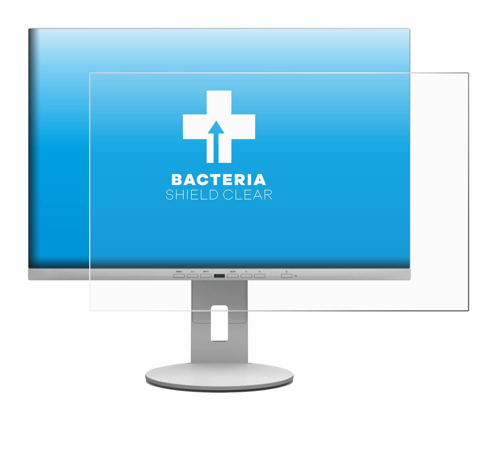 upscreen Bacteria Shield Schutzfolie für Fujitsu B2410 WS - Antibakteriell