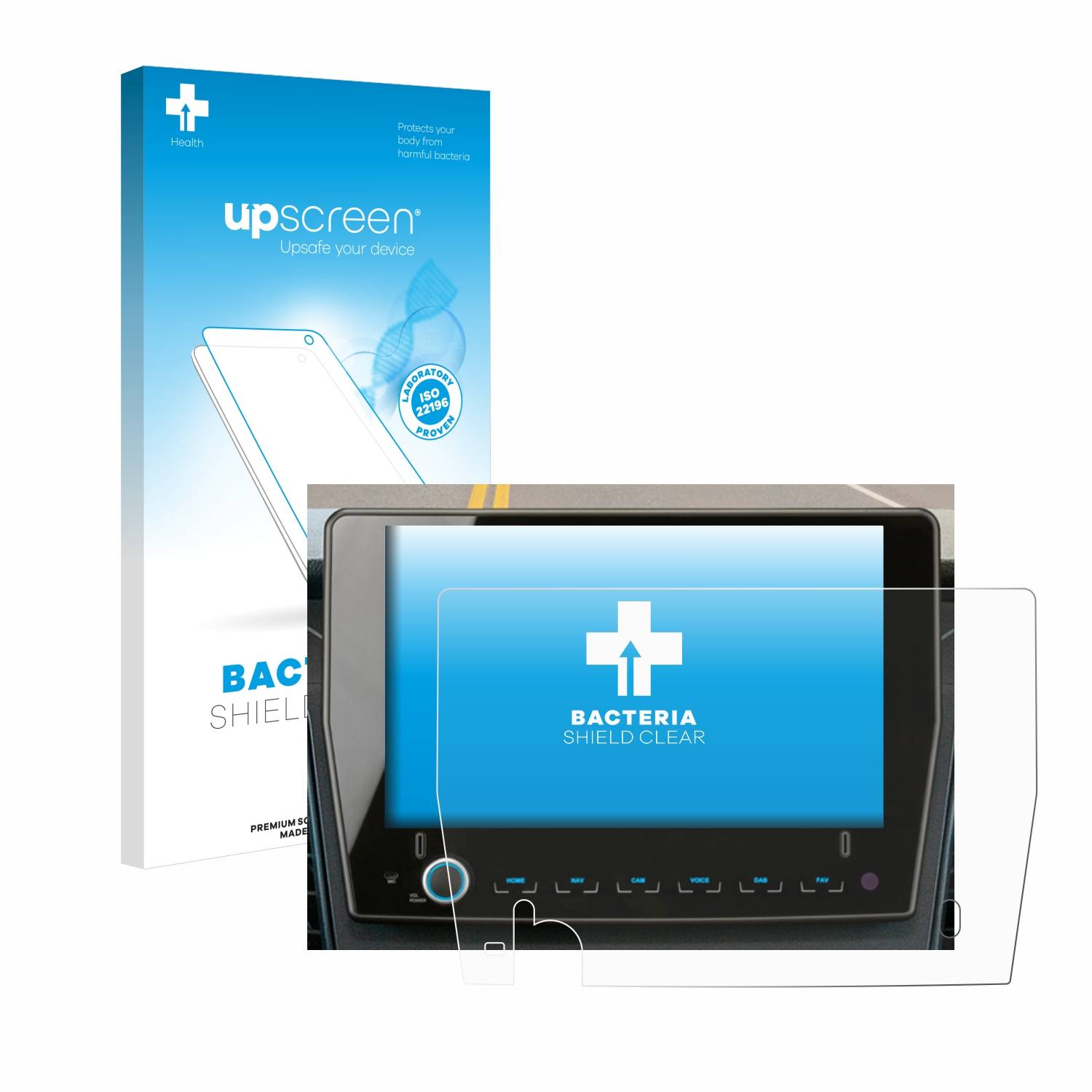 upscreen Bacteria Shield Schutzfolie für Xzent F-285 - Antibakteriell