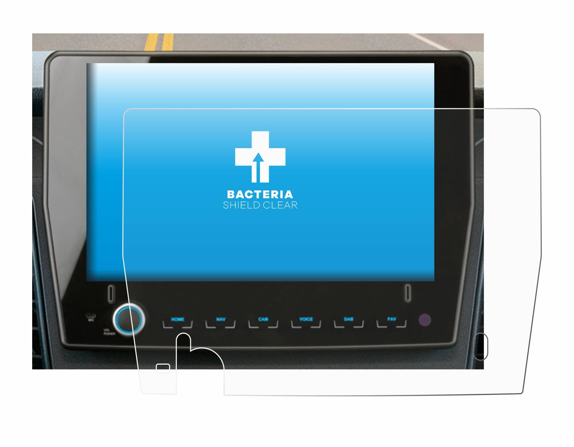 upscreen Bacteria Shield Schutzfolie für Xzent F-285 - Antibakteriell