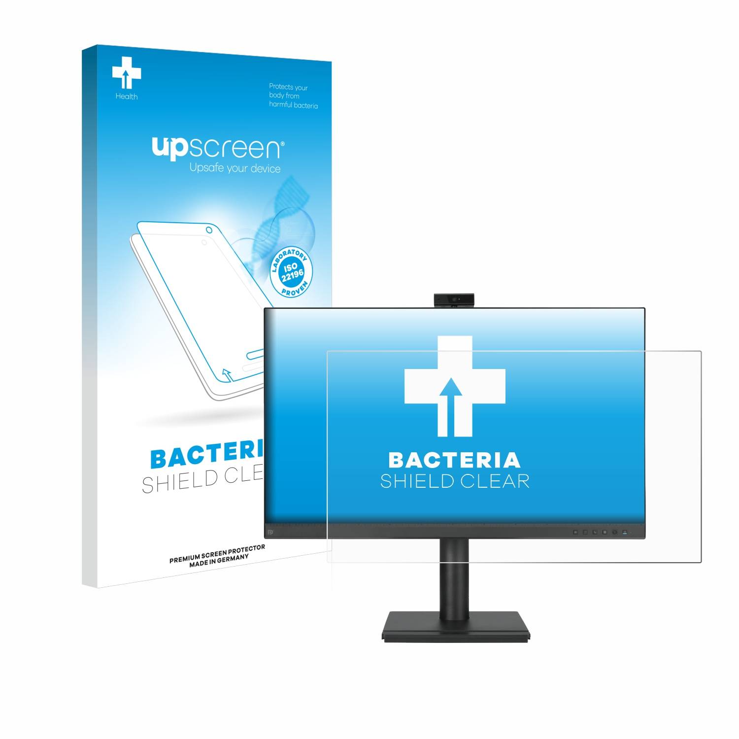 upscreen Bacteria Shield Schutzfolie für Asus BE249QFK - Antibakteriell