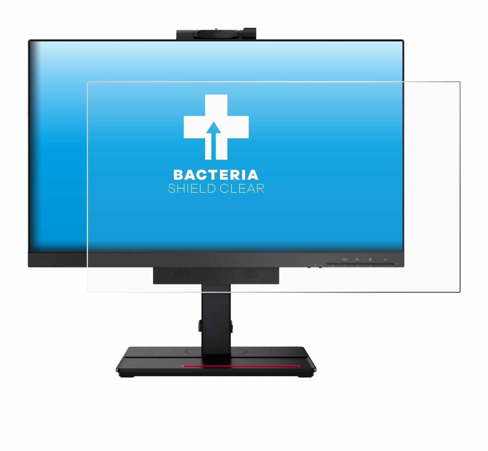 upscreen Bacteria Shield Schutzfolie für Lenovo ThinkCentre Tiny-In-One 22 Gen 5 - Antibakteriell