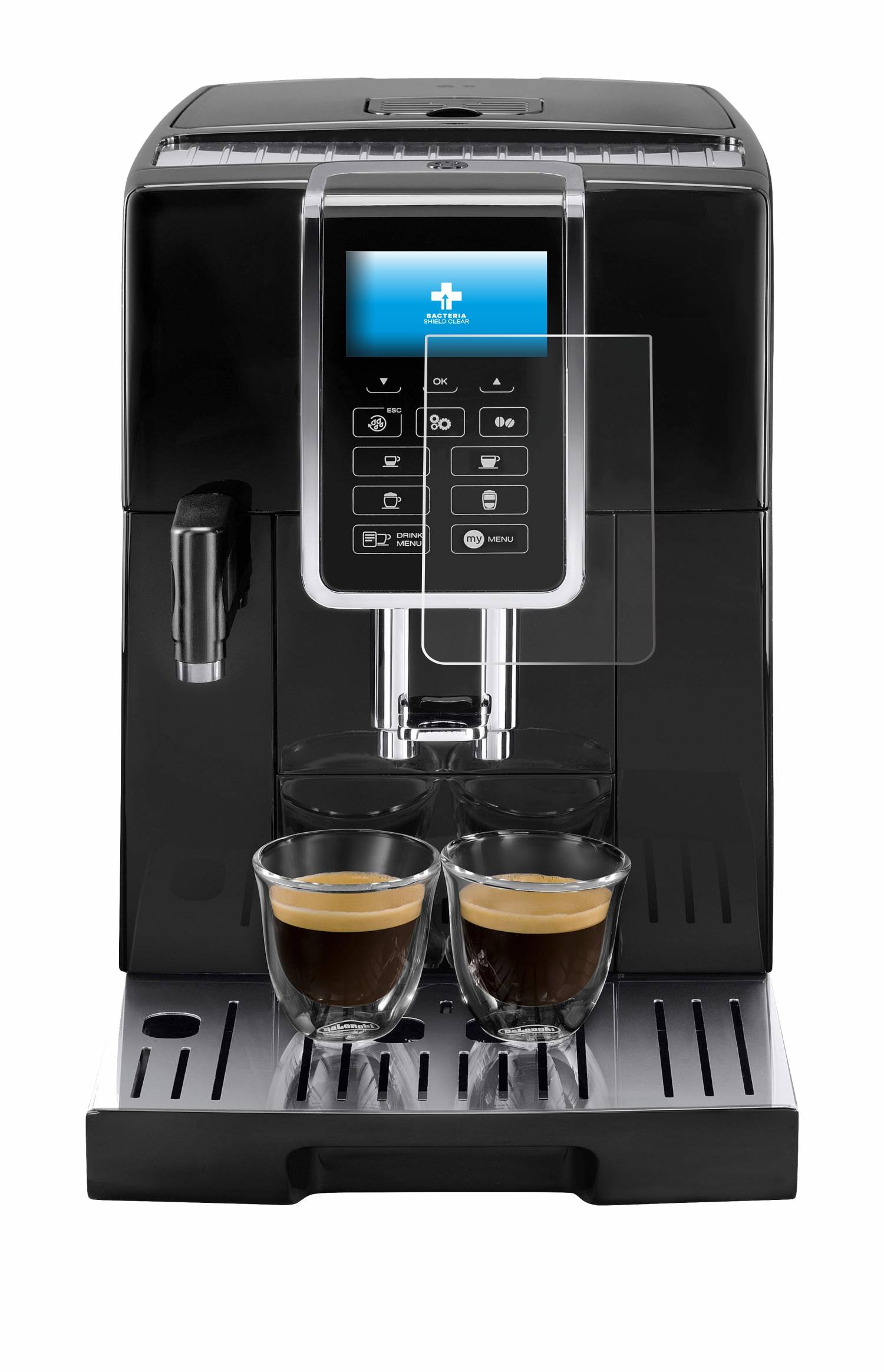upscreen Bacteria Shield Schutzfolie für DeLonghi Dinamica ECAM350.55 - Antibakteriell
