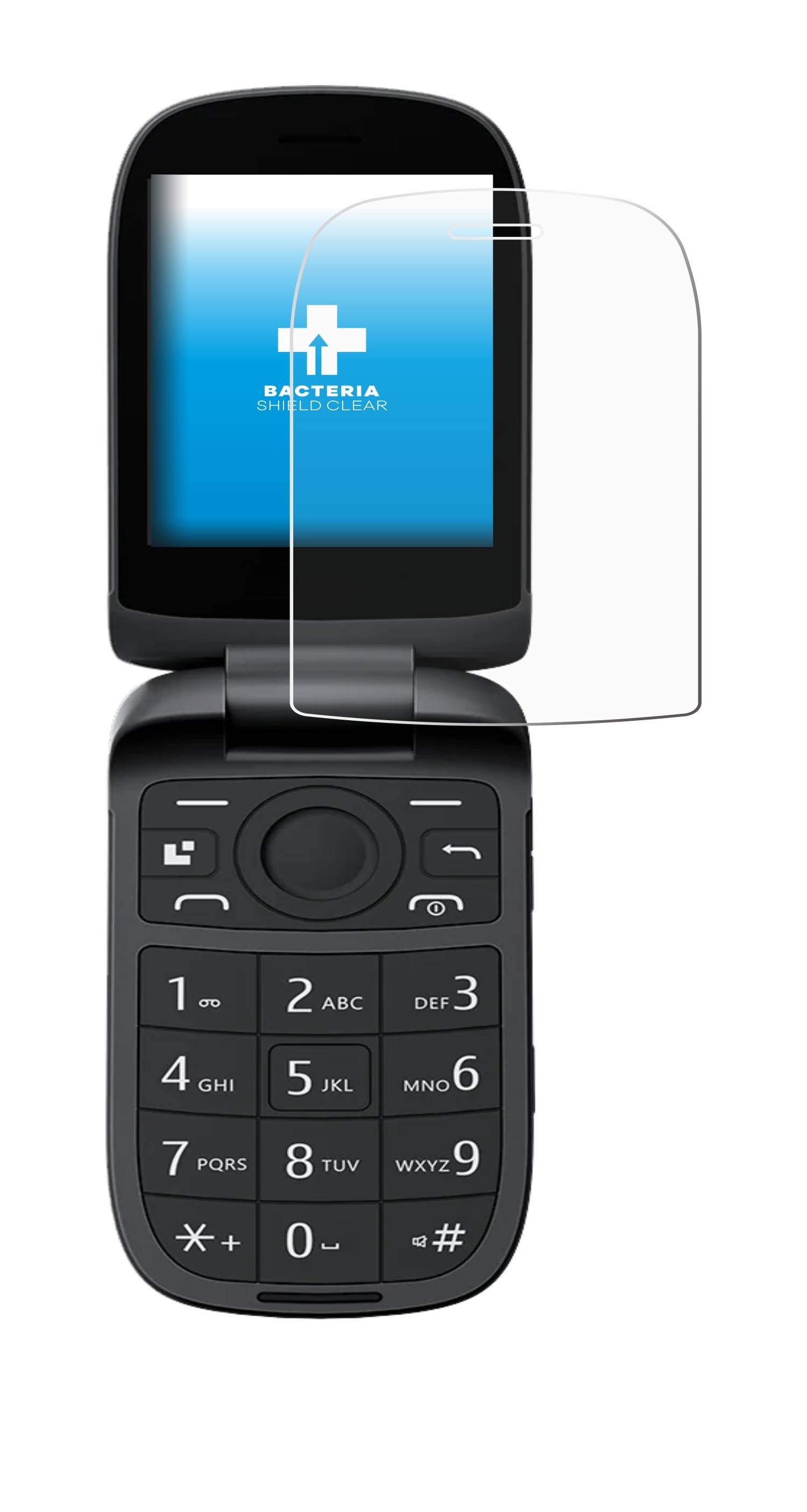 upscreen Bacteria Shield Schutzfolie für Blackview N2000 Flip (Inneres Display) - Antibakteriell