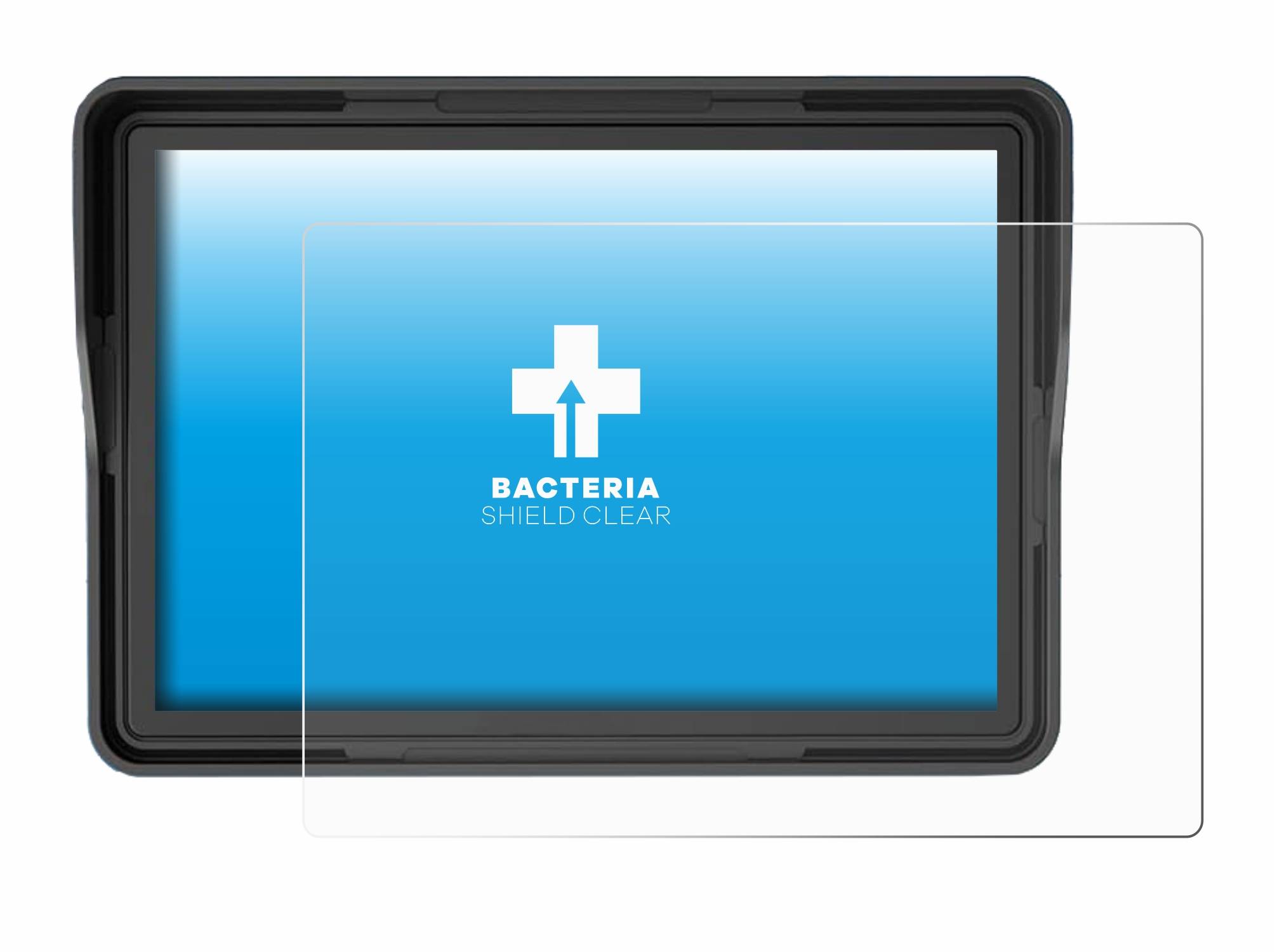 upscreen Bacteria Shield Schutzfolie für Essgoo Motorrad Carplay 5 - Antibakteriell