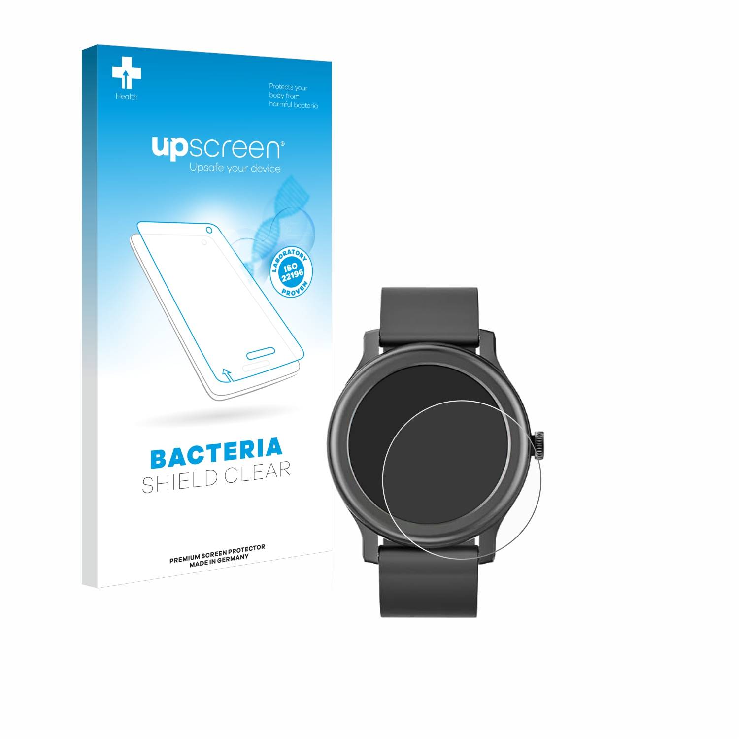 upscreen Bacteria Shield Schutzfolie für Pasonomi CT02 1.28 - Antibakteriell
