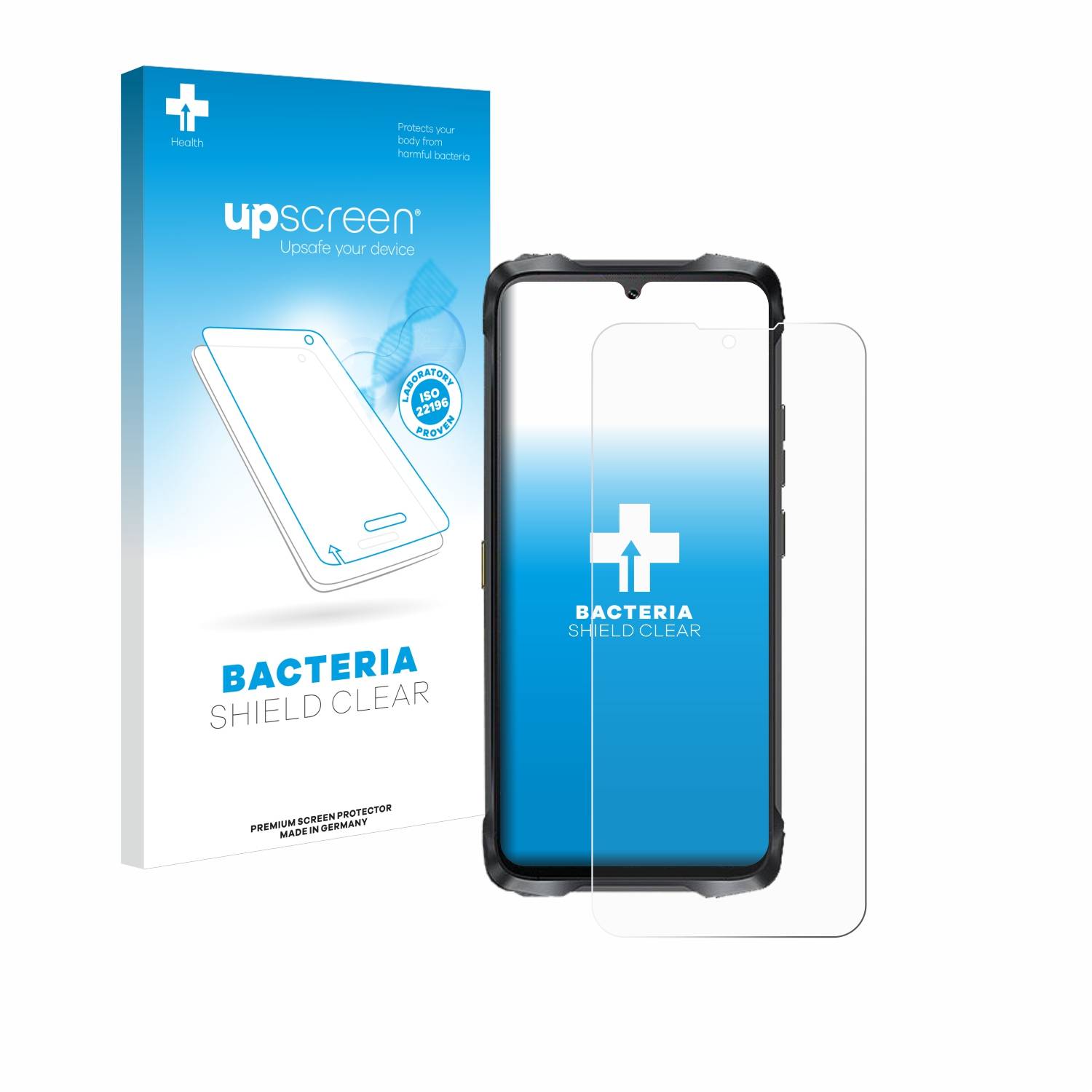 upscreen Bacteria Shield Schutzfolie für Cubot KingKong Power 3 - Antibakteriell