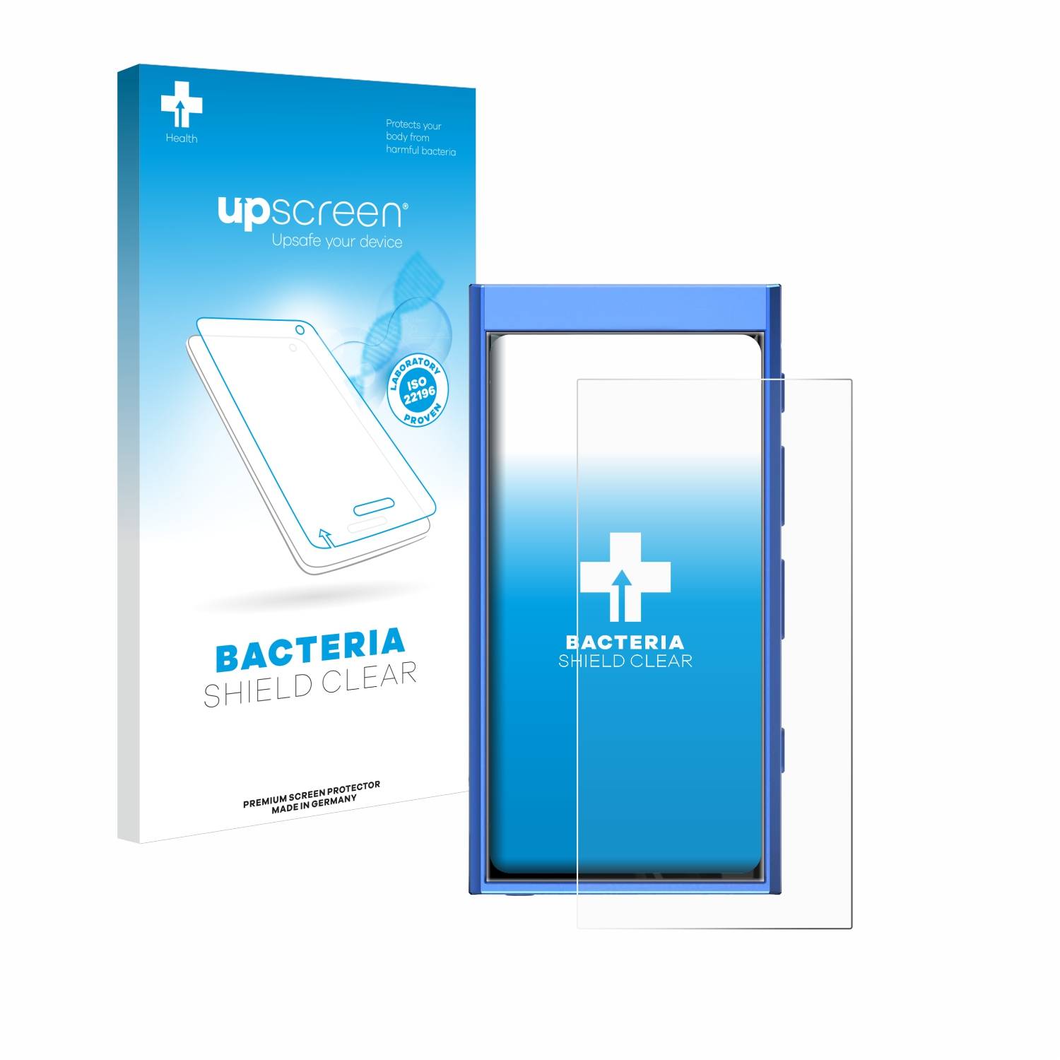 upscreen Bacteria Shield Schutzfolie für Hiby Digital M300 - Antibakteriell