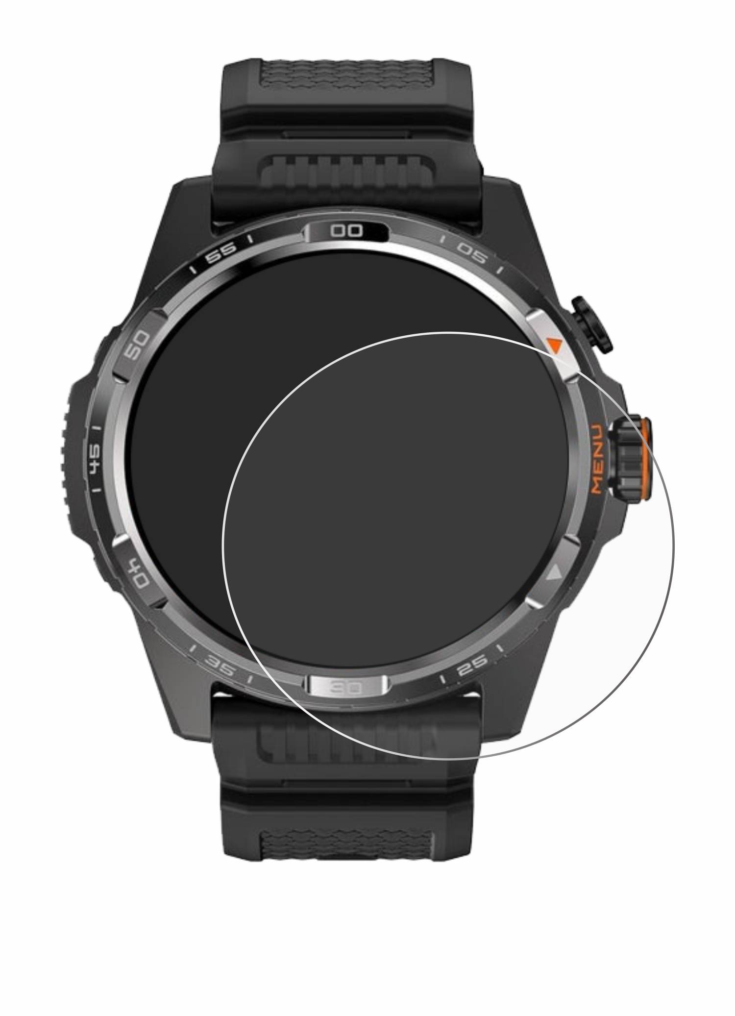 upscreen Scratch Shield Schutzfolie für Mobvoi Ticwatch Atlas