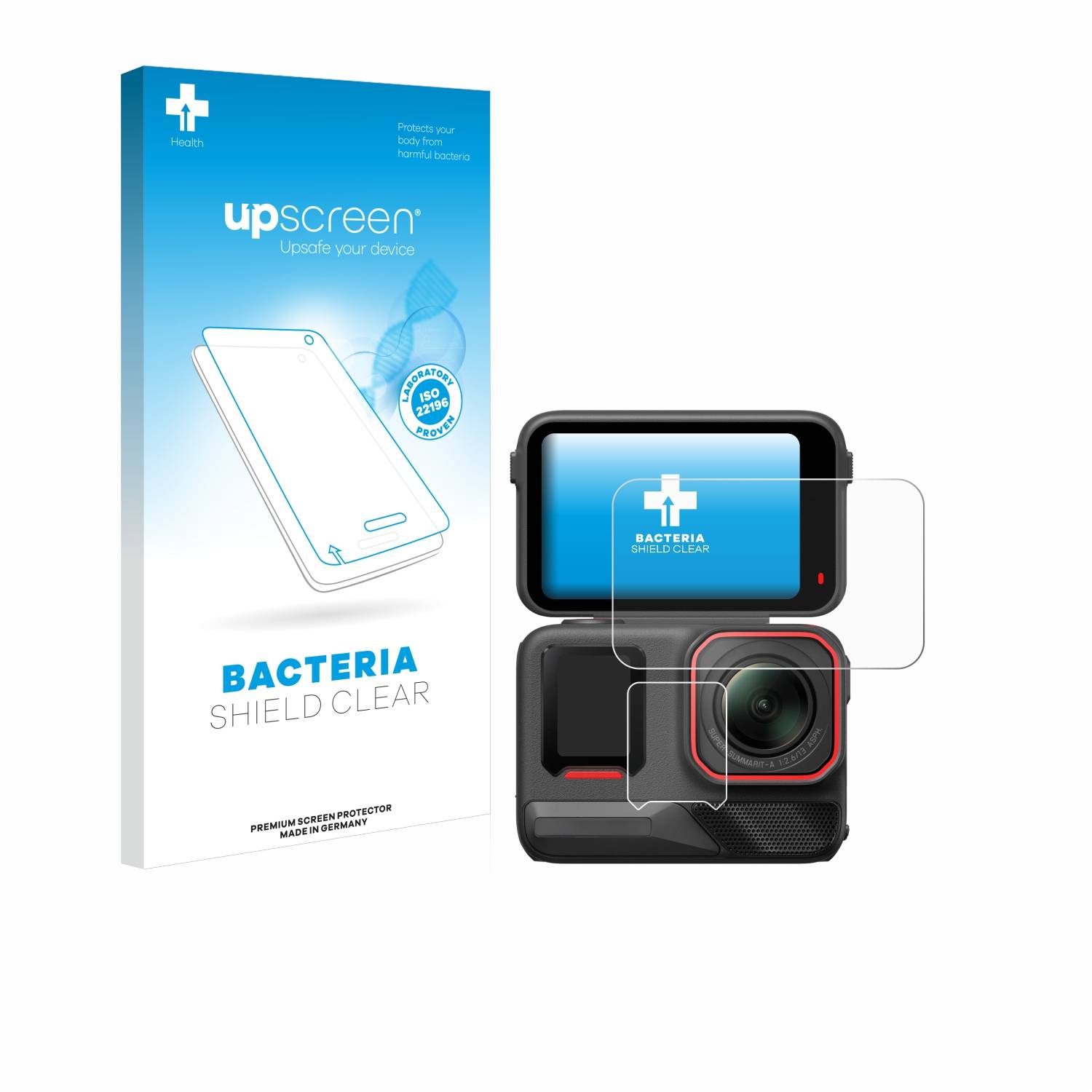 upscreen Bacteria Shield Schutzfolie für Insta360 Ace Pro 2 - Antibakteriell