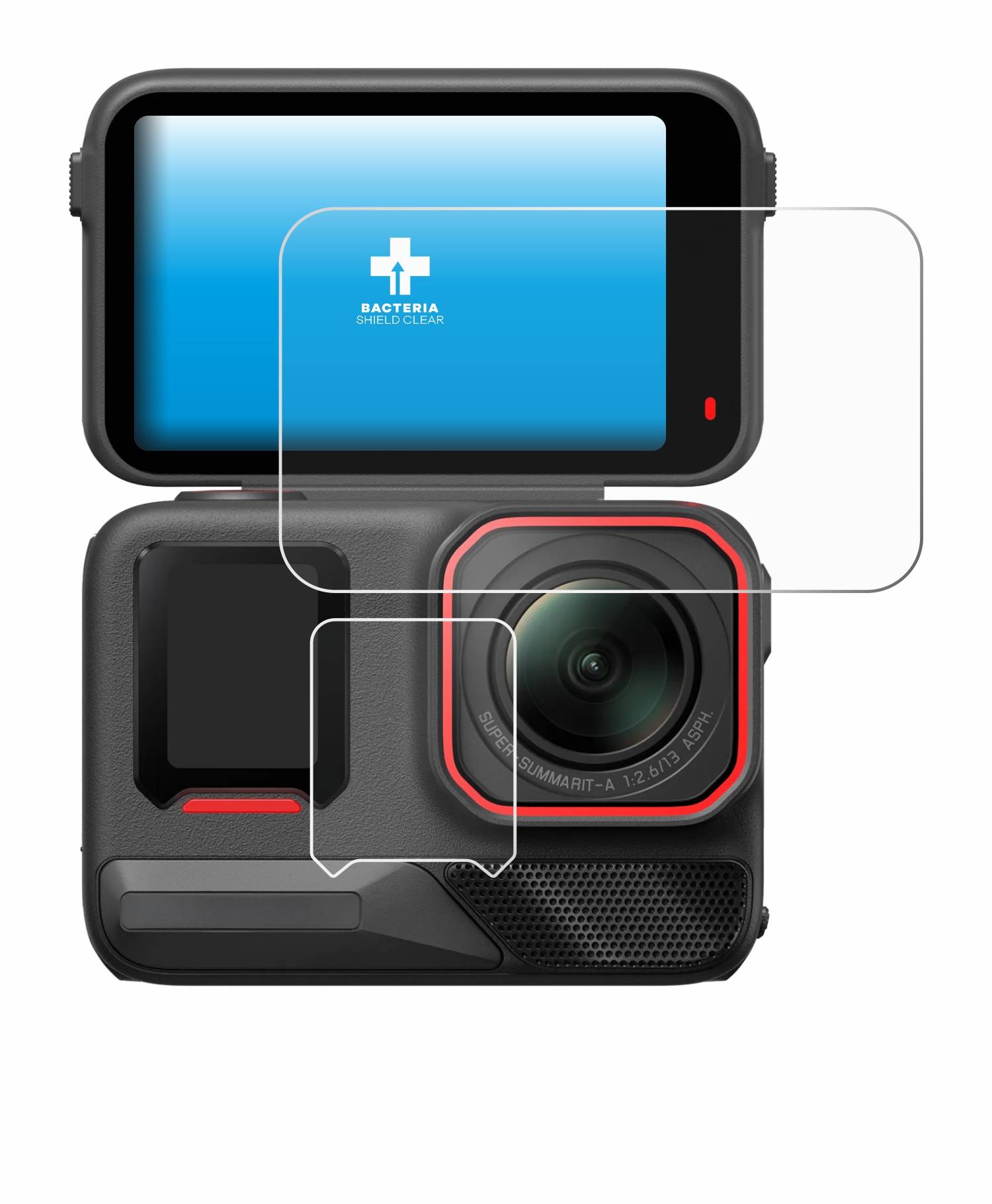 upscreen Bacteria Shield Schutzfolie für Insta360 Ace Pro 2 - Antibakteriell