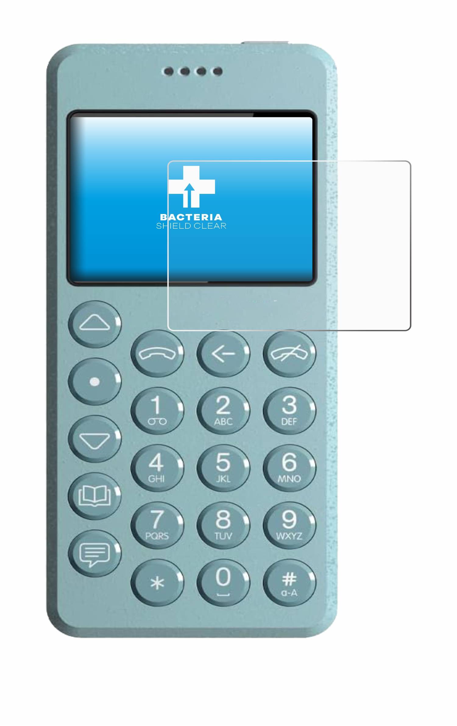 upscreen Bacteria Shield Schutzfolie für Punkt MP02 - Antibakteriell