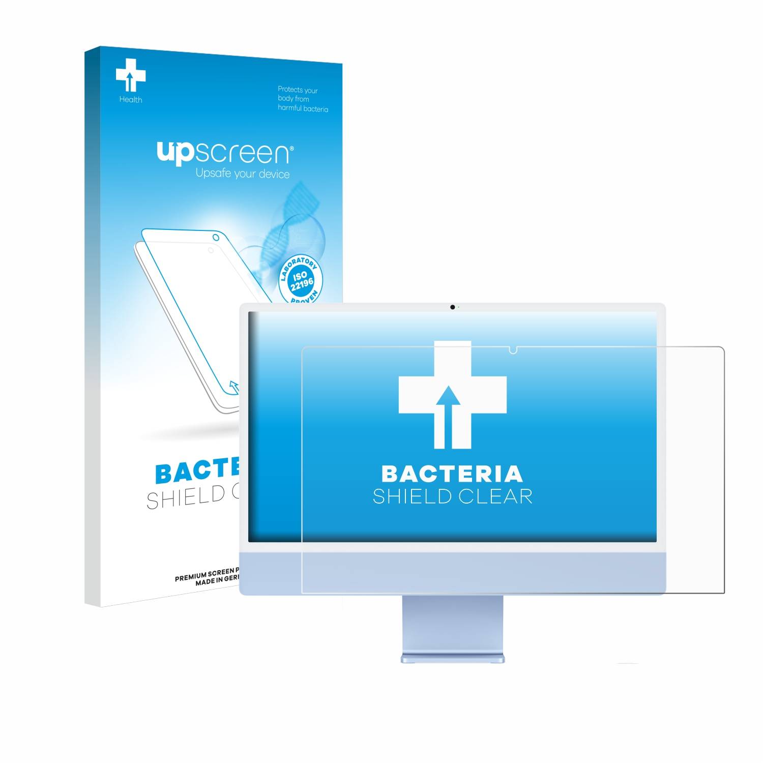 upscreen Bacteria Shield Schutzfolie für Apple iMac 24 M4 2024 - Antibakteriell