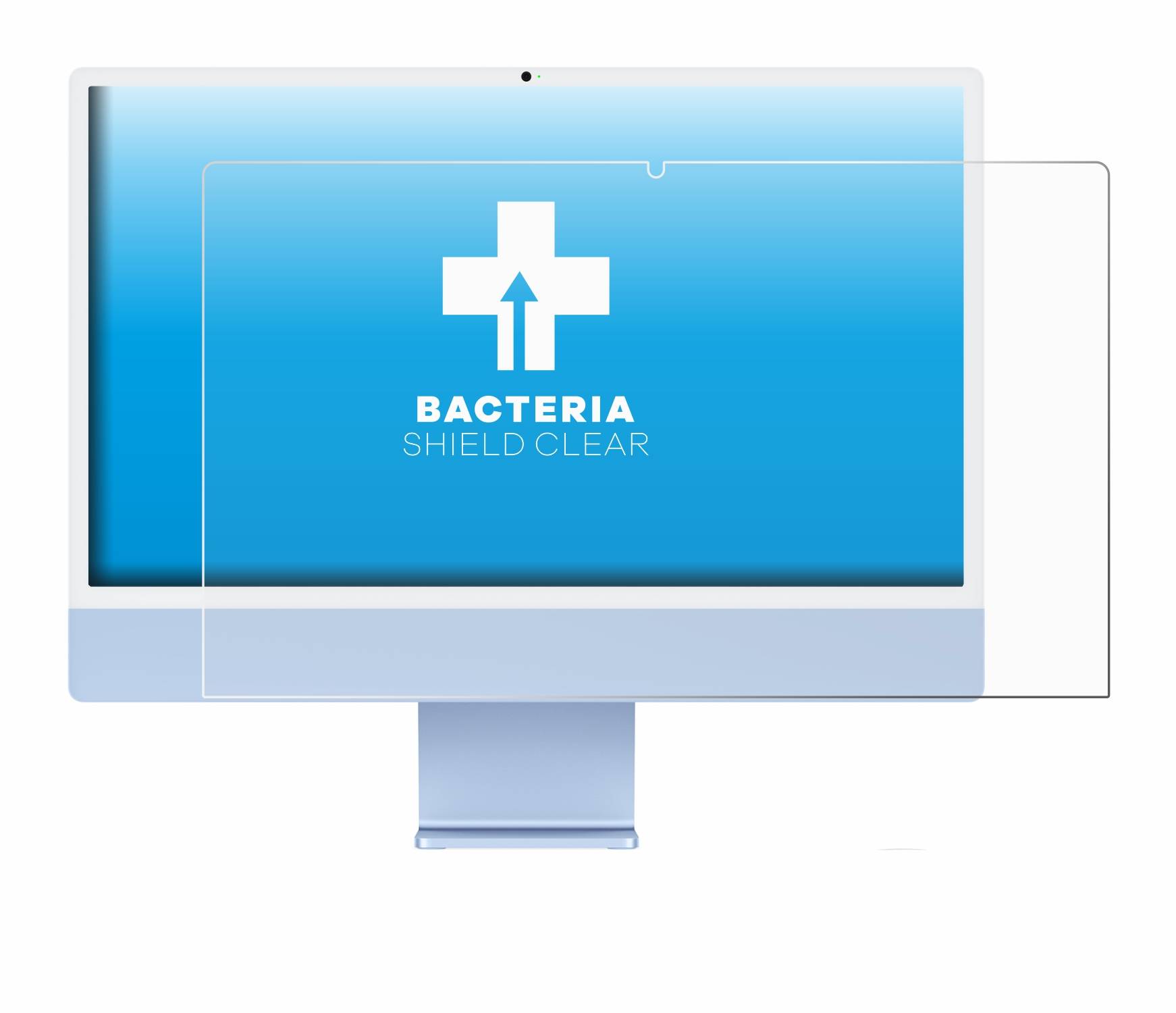 upscreen Bacteria Shield Schutzfolie für Apple iMac 24 M4 2024 - Antibakteriell