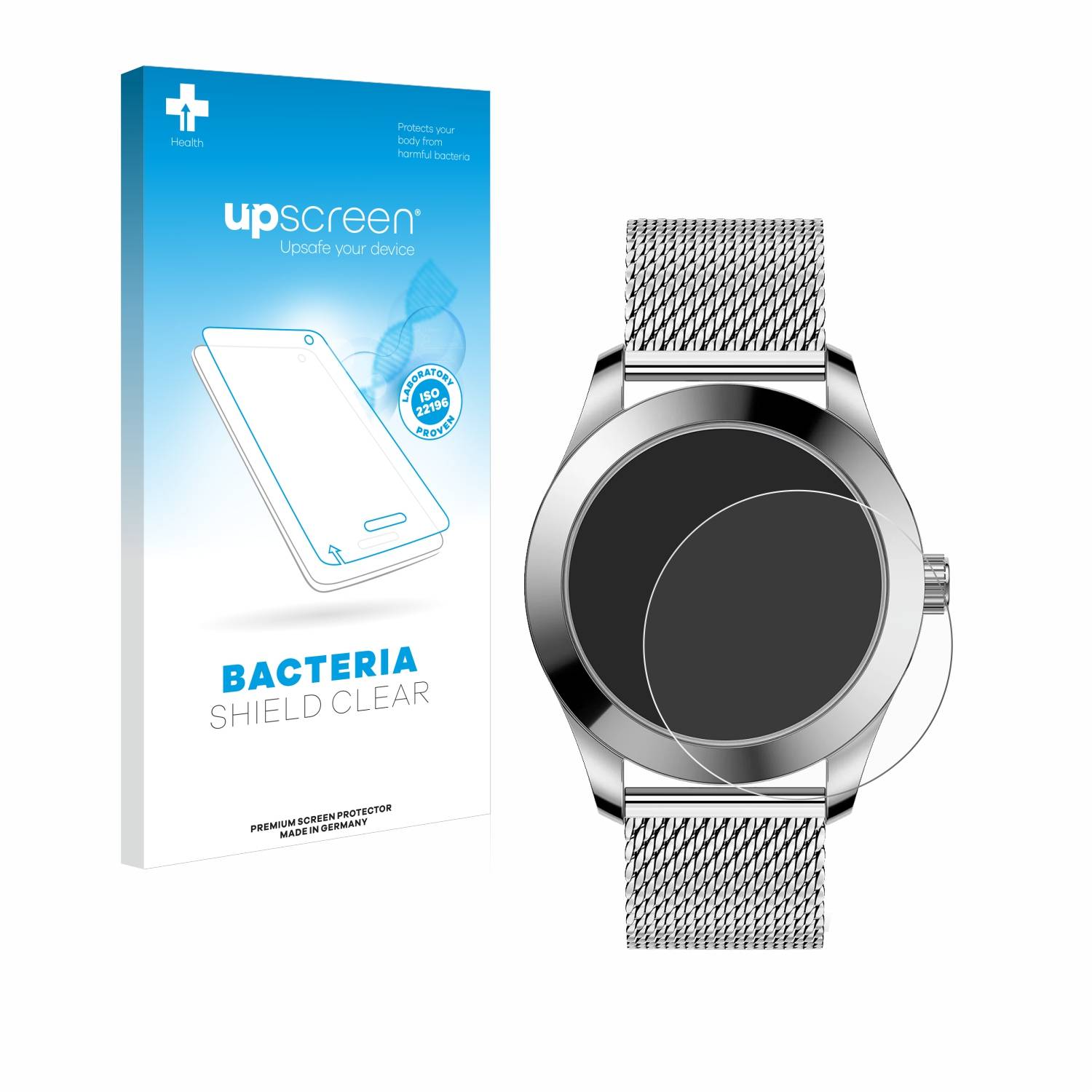 upscreen Bacteria Shield Schutzfolie für Ice-Watch Ice Steel Solar M - Antibakteriell