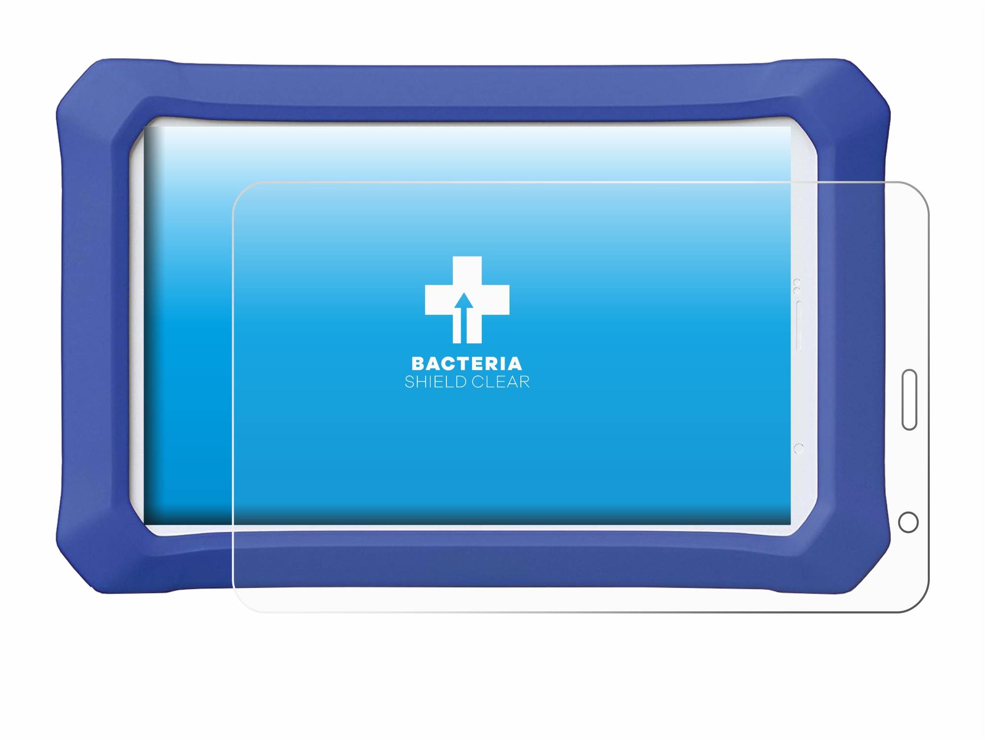 upscreen Bacteria Shield Schutzfolie für Clementoni Clempad X - Antibakteriell
