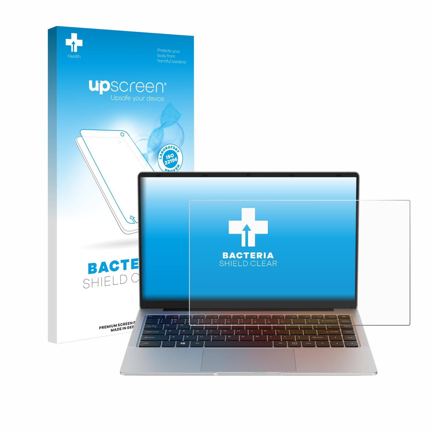 upscreen Bacteria Shield Schutzfolie für Maxlegen Laptop 14.1 - Antibakteriell