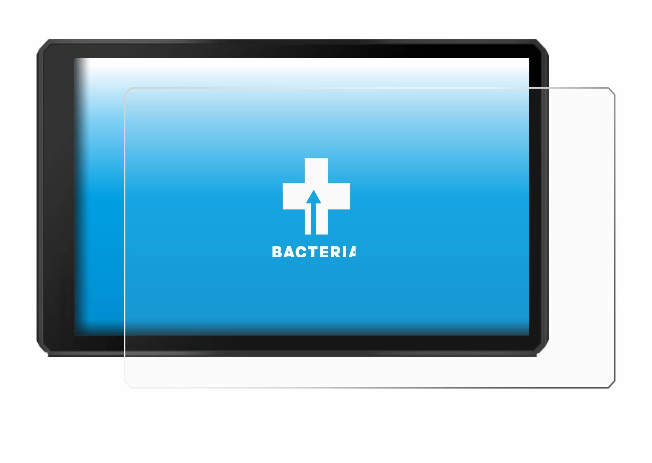 upscreen Bacteria Shield Schutzfolie für Garmin Tread 2 Powersport 6 - Antibakteriell