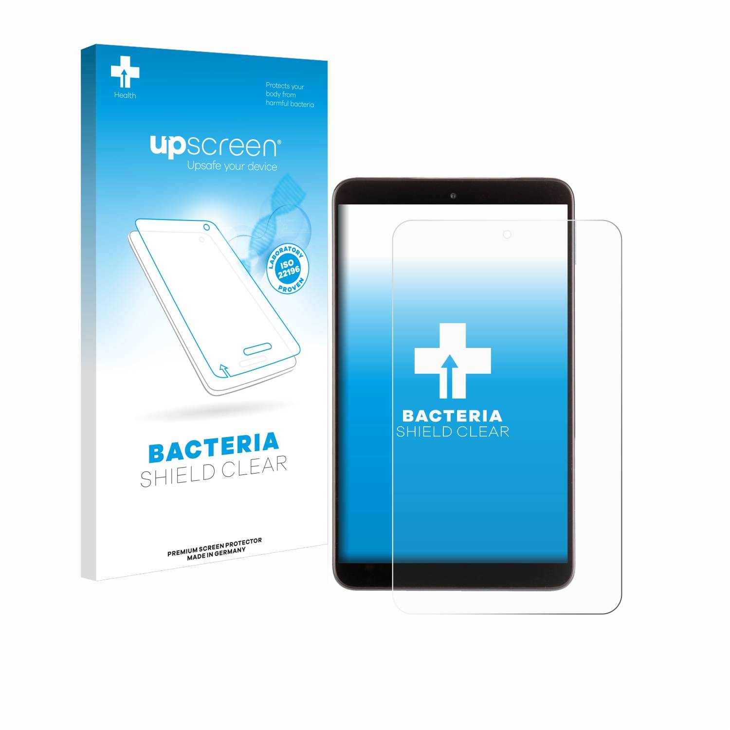 upscreen Bacteria Shield Schutzfolie für Nokia T10 (Hochformat) - Antibakteriell