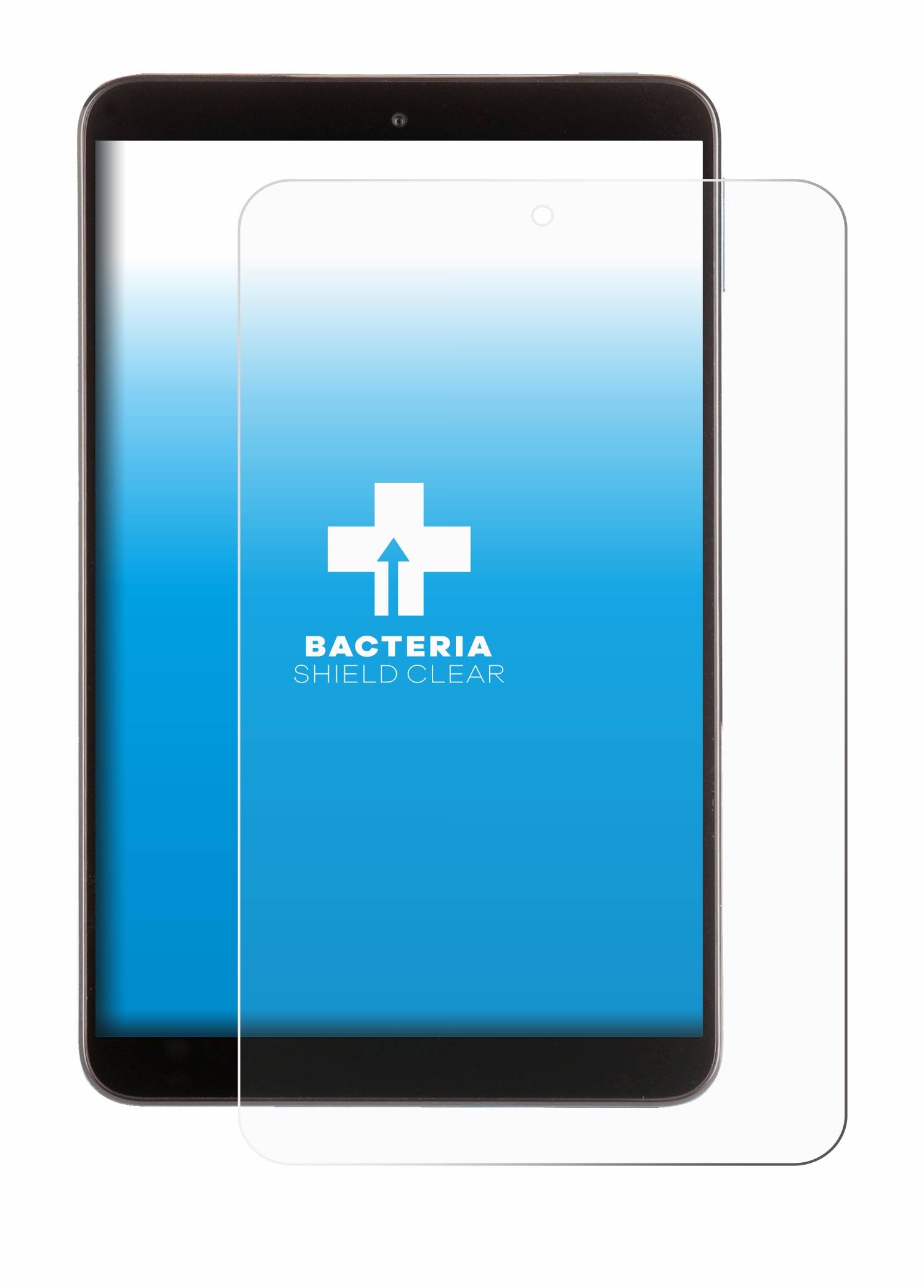 upscreen Bacteria Shield Schutzfolie für Nokia T10 (Hochformat) - Antibakteriell