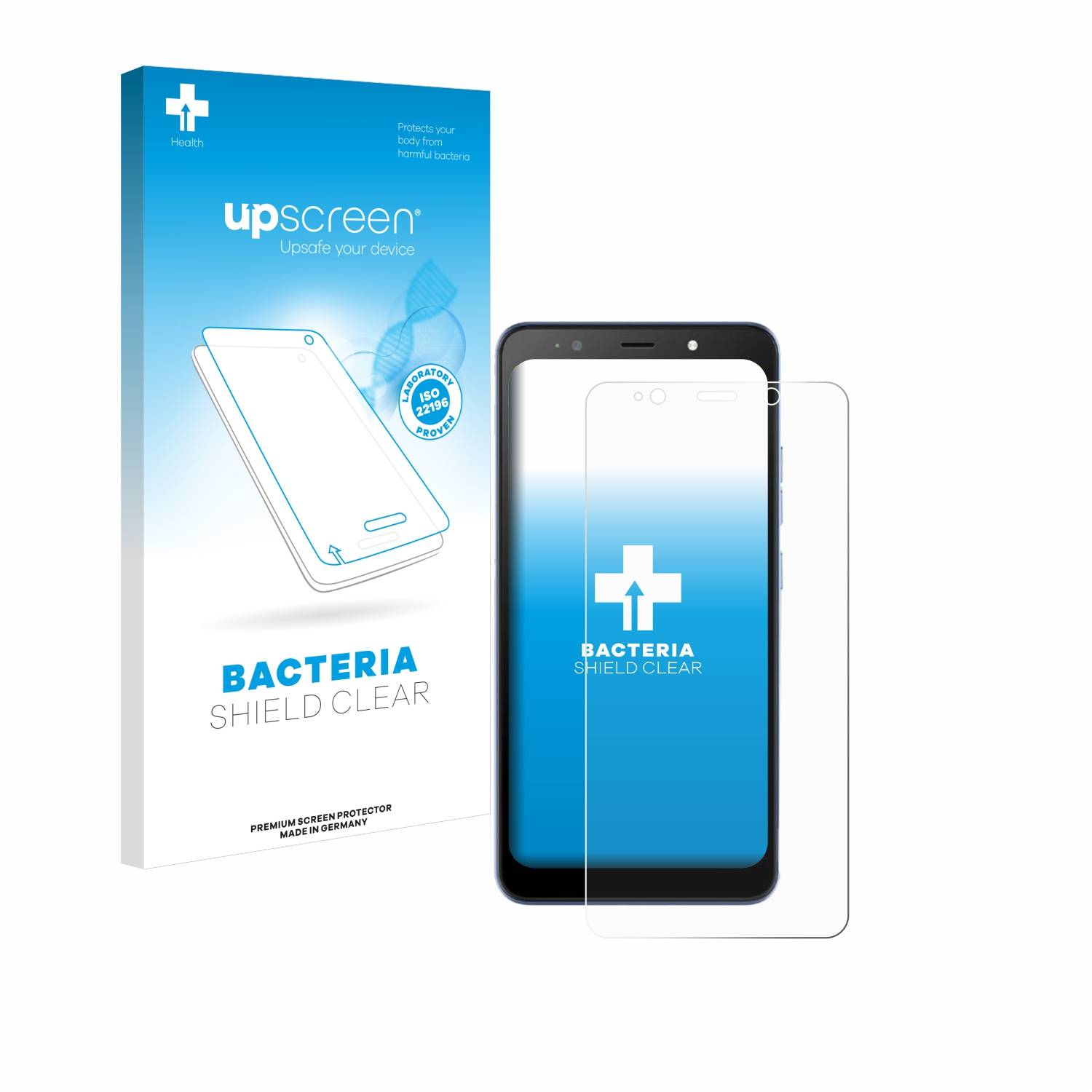 upscreen Bacteria Shield Schutzfolie für Tecno Pop 6 Go - Antibakteriell