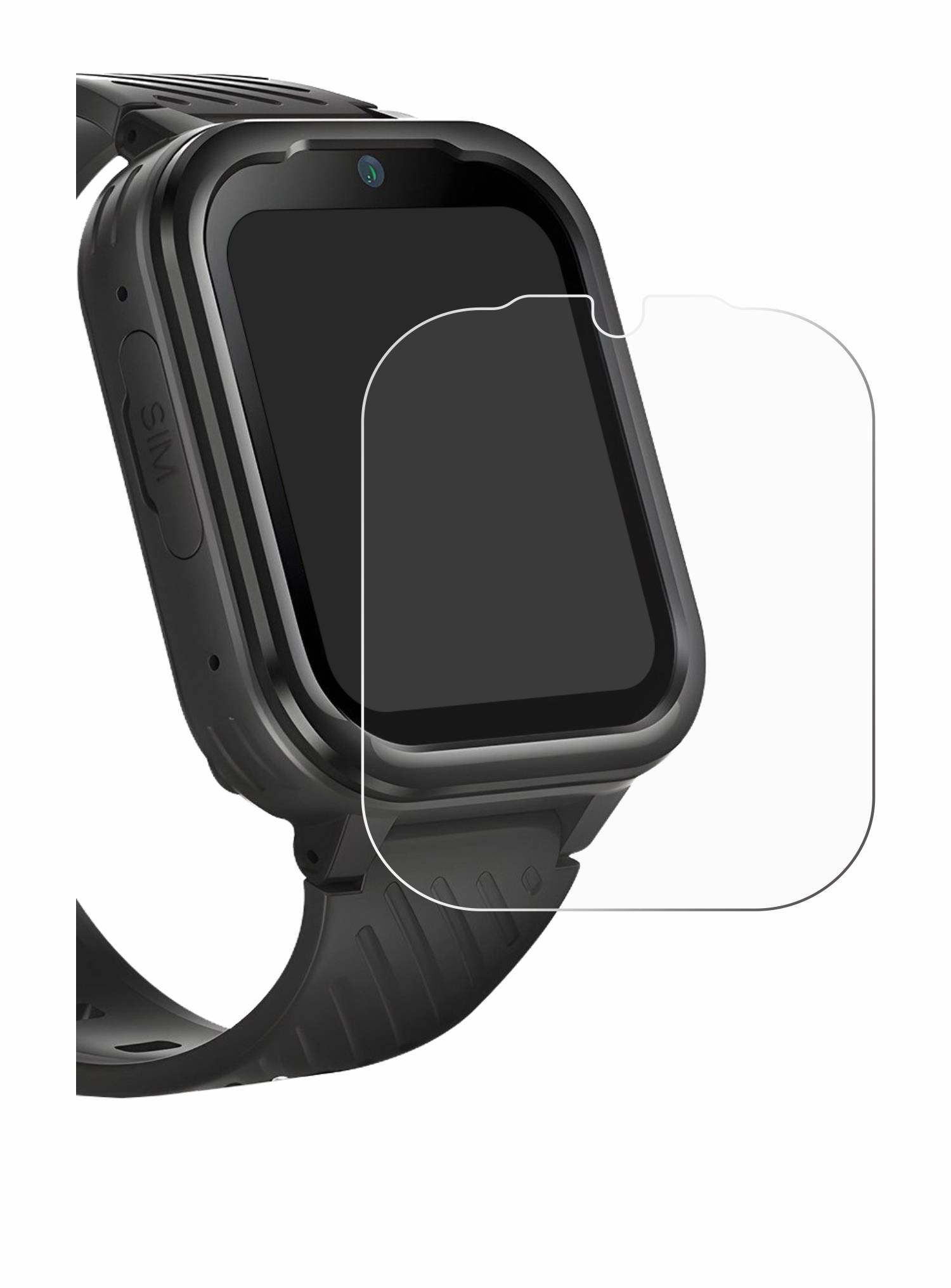 upscreen Bacteria Shield Schutzfolie für RAYOFI Kids Smartwatch - Antibakteriell