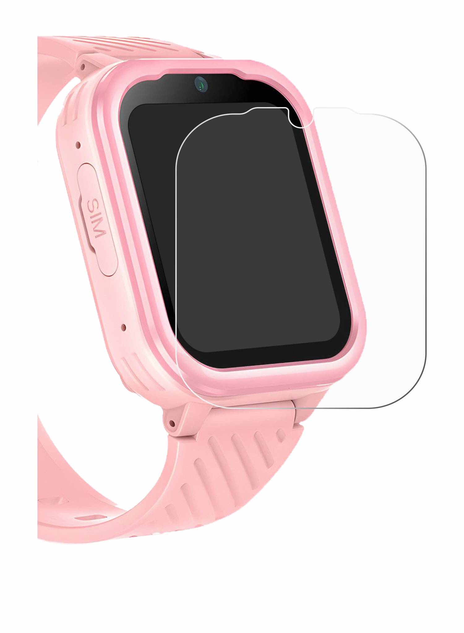 upscreen Bacteria Shield Schutzfolie für Yuede Kids Smartwatch 1.83 - Antibakteriell