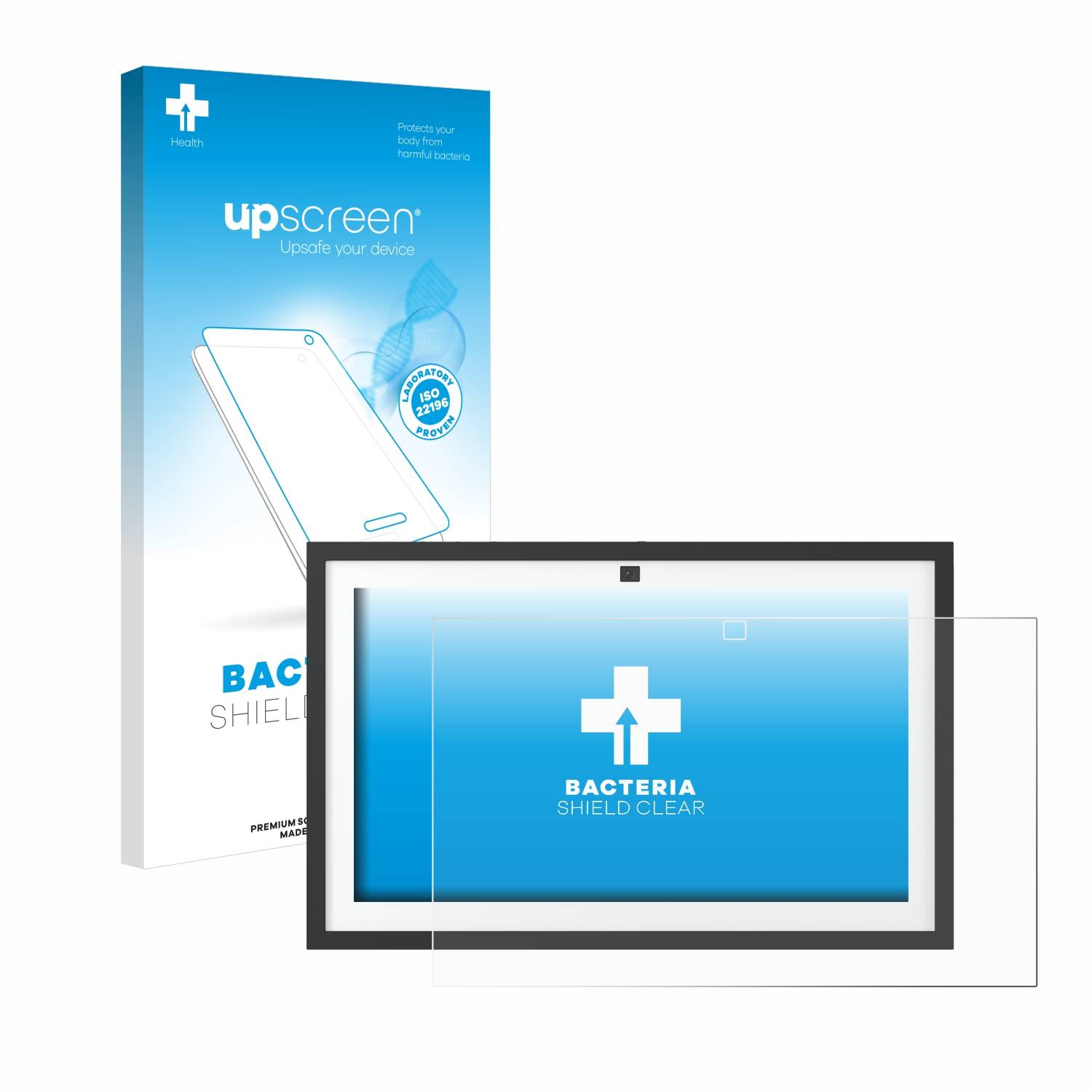 upscreen Bacteria Shield Schutzfolie für Amazon Echo Show 15 2024 - Antibakteriell