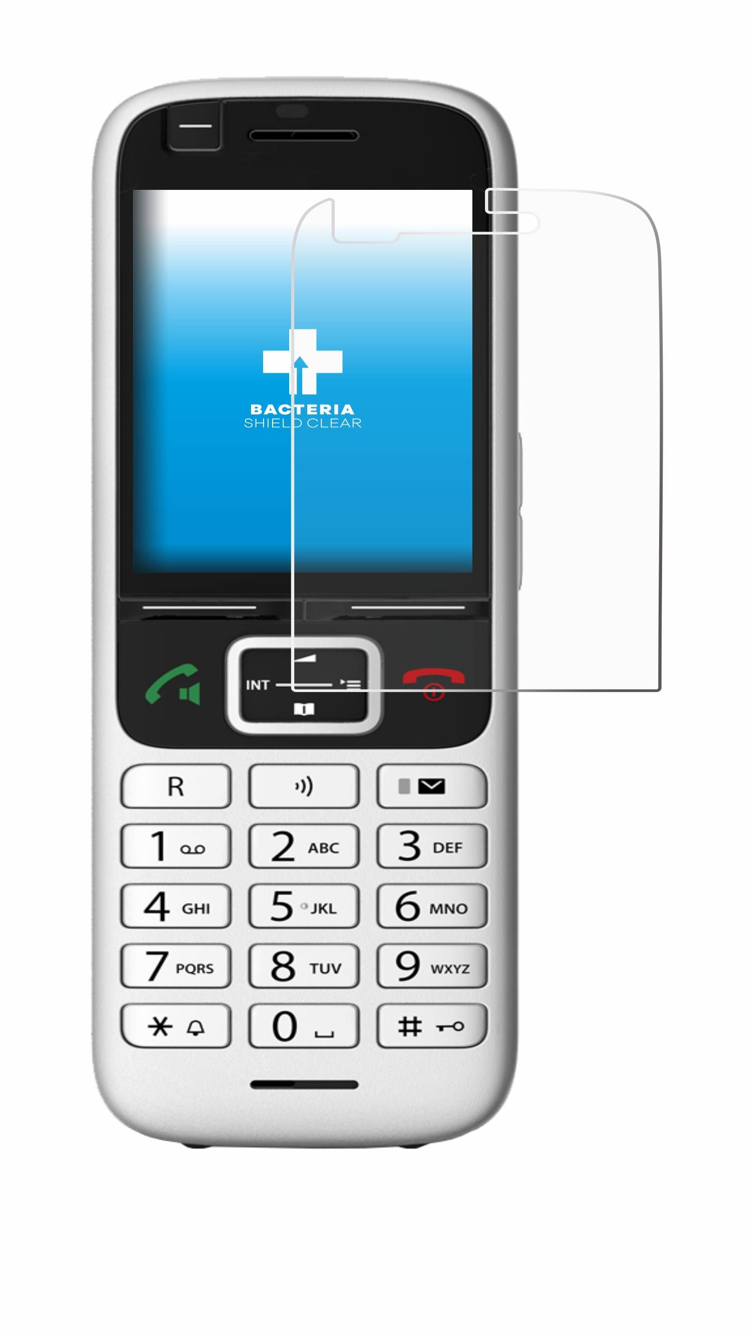 upscreen Bacteria Shield Schutzfolie für Unify OpenScape S6 - Antibakteriell