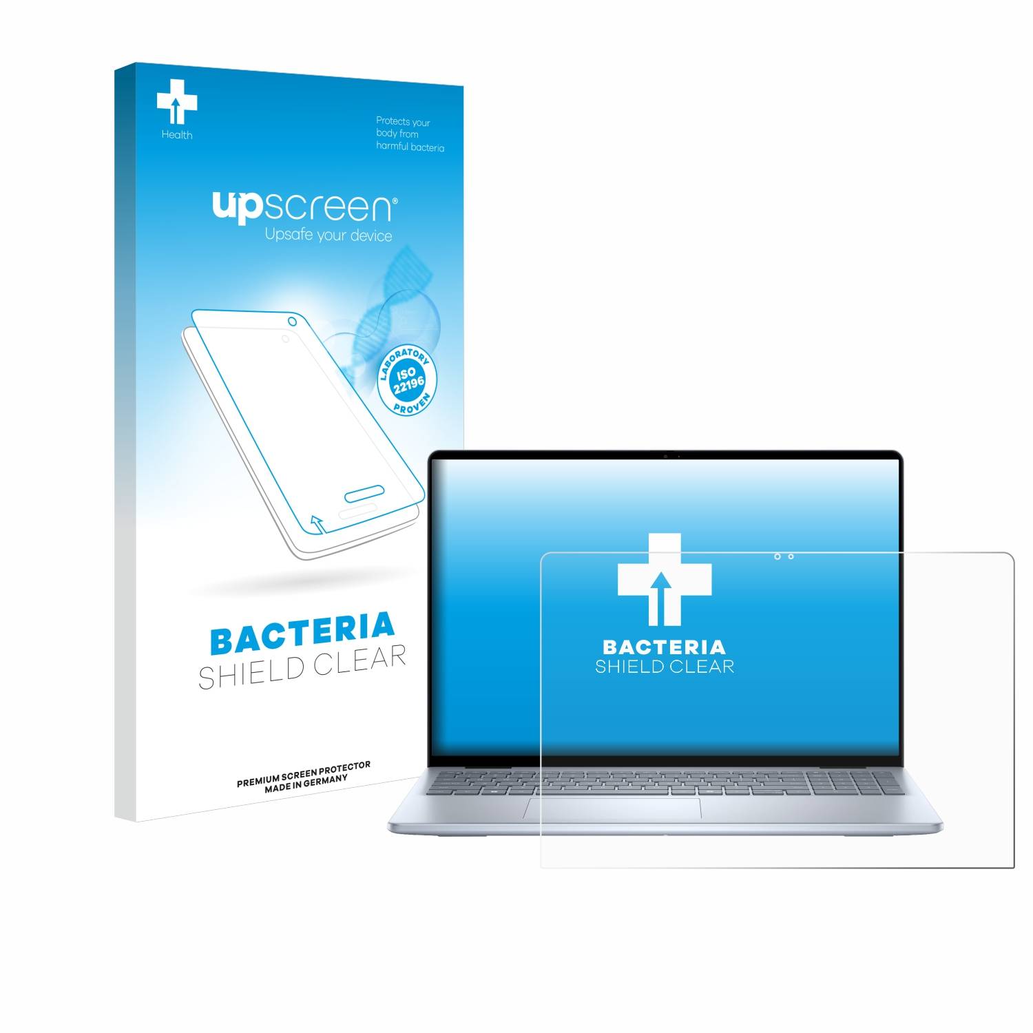 upscreen Bacteria Shield Schutzfolie für Dell Inspiron 16 Laptop 5645 - Antibakteriell