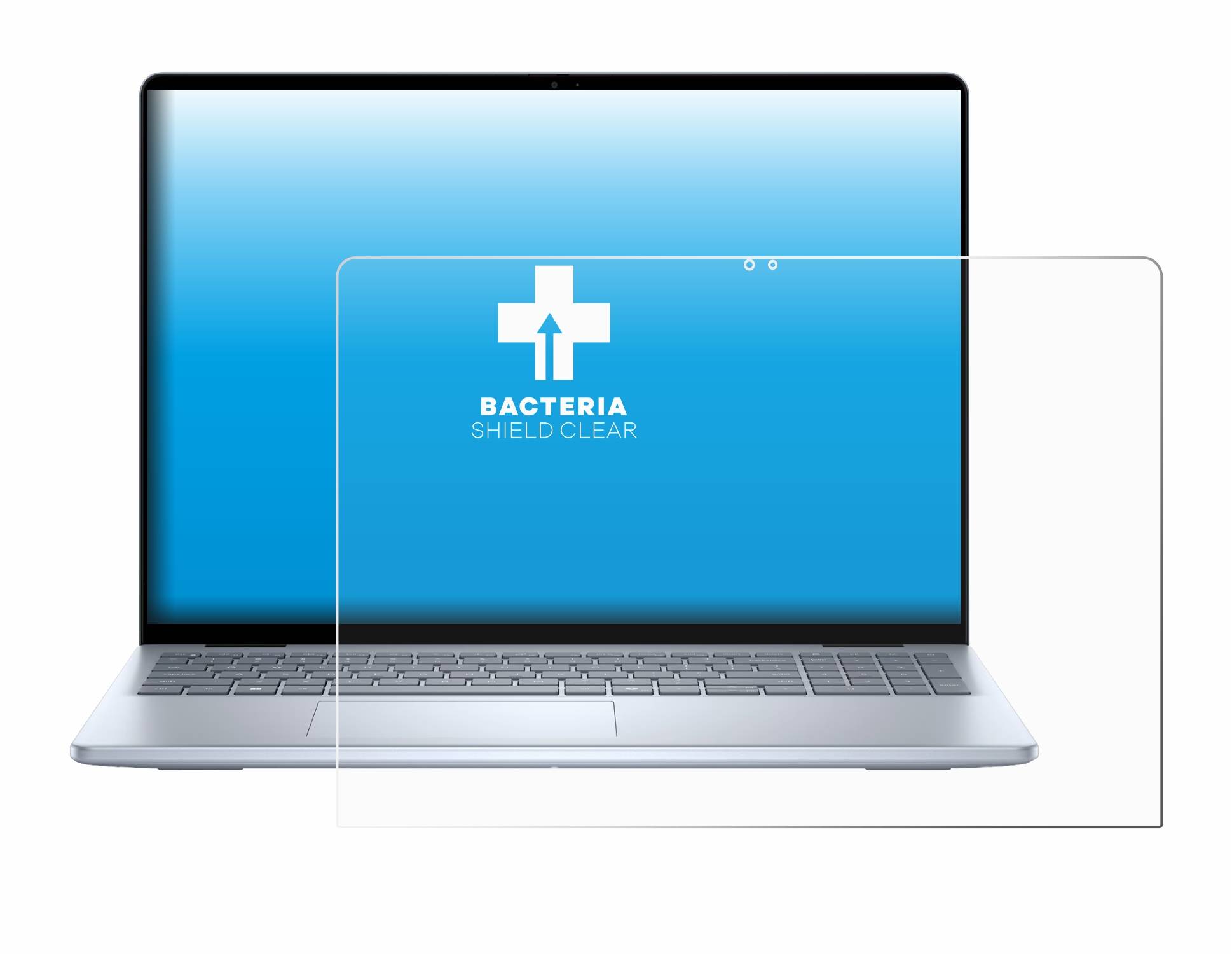 upscreen Bacteria Shield Schutzfolie für Dell Inspiron 16 Laptop 5645 - Antibakteriell