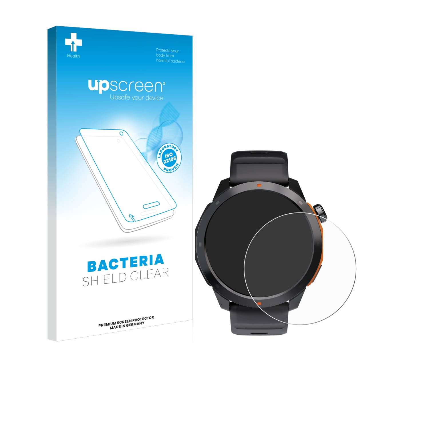 upscreen Bacteria Shield Schutzfolie für Kiano Watch Xtreme - Antibakteriell