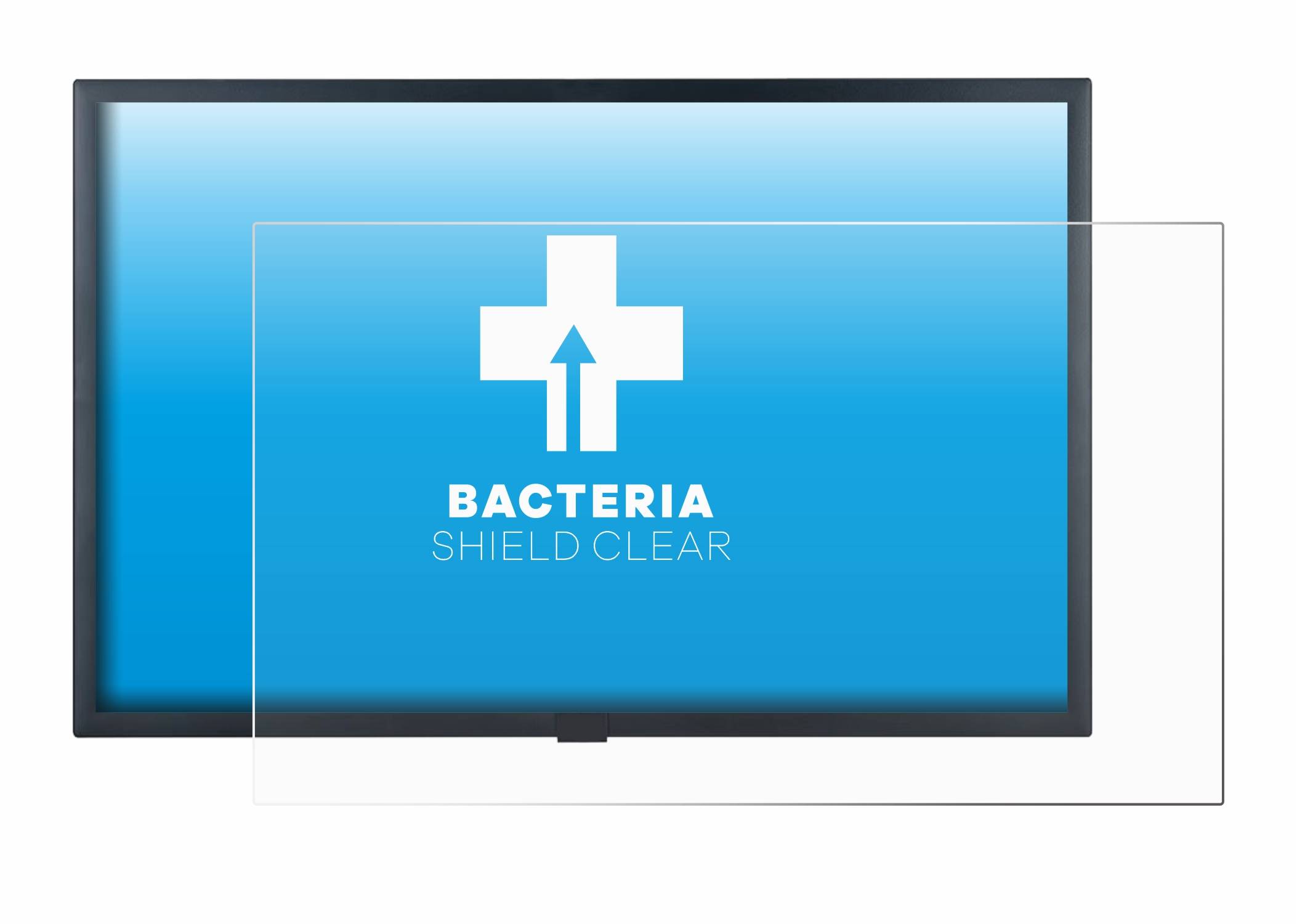 upscreen Bacteria Shield Schutzfolie für LG 22SM3G - Antibakteriell