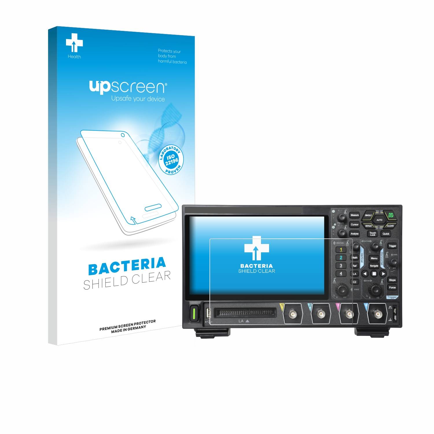 upscreen Bacteria Shield Schutzfolie für Rigol DHO914 - Antibakteriell